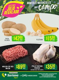 Soriana oferta desde 30/06/2026 Soriana Martes y Miércoles del Campo Súper: BCS, Son y Sin