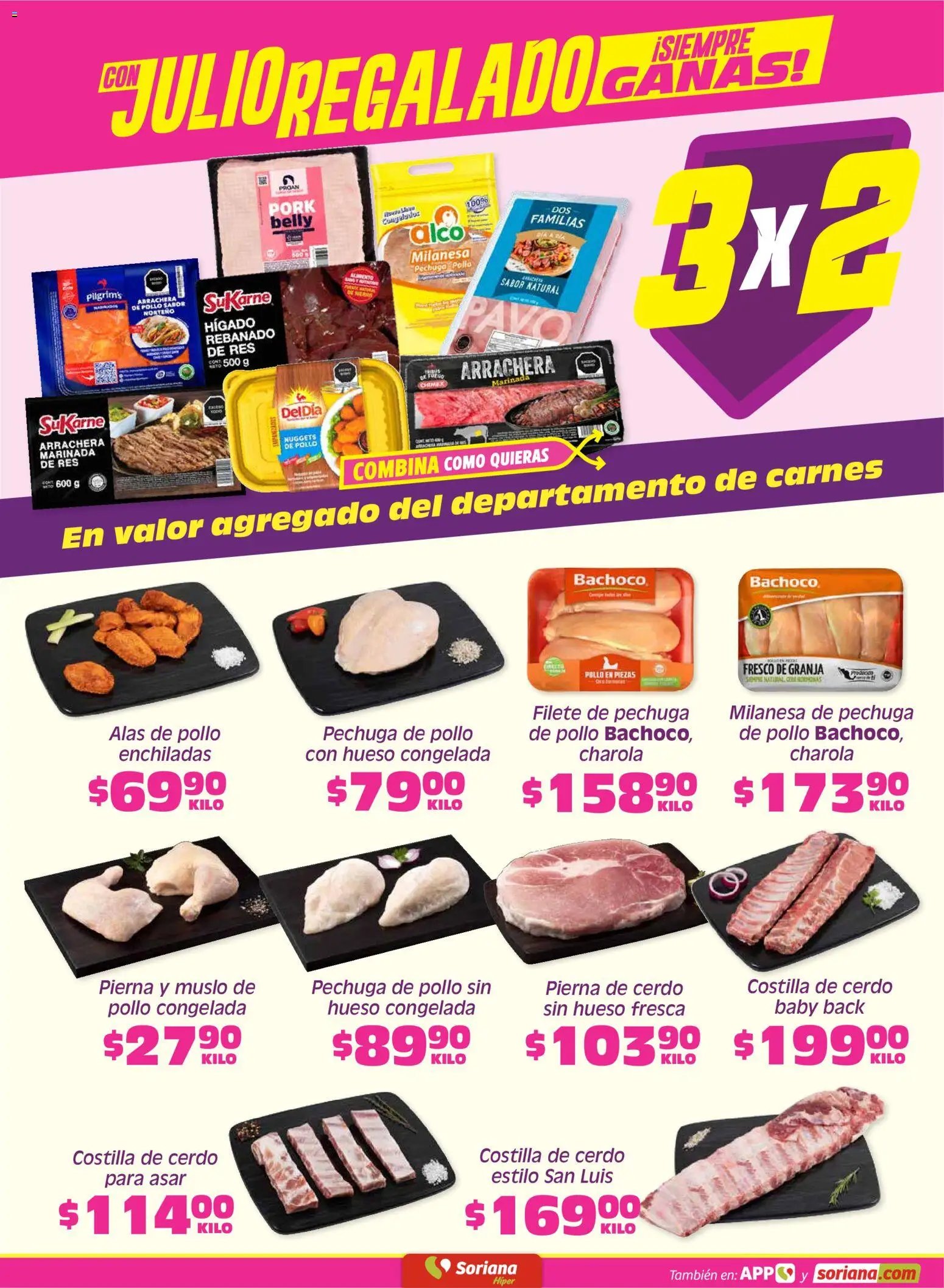Soriana oferta desde 19/06/2026 Soriana Fin de Semana Híper: Tamaulipas (excepto Cd. Victoria y Tampico)