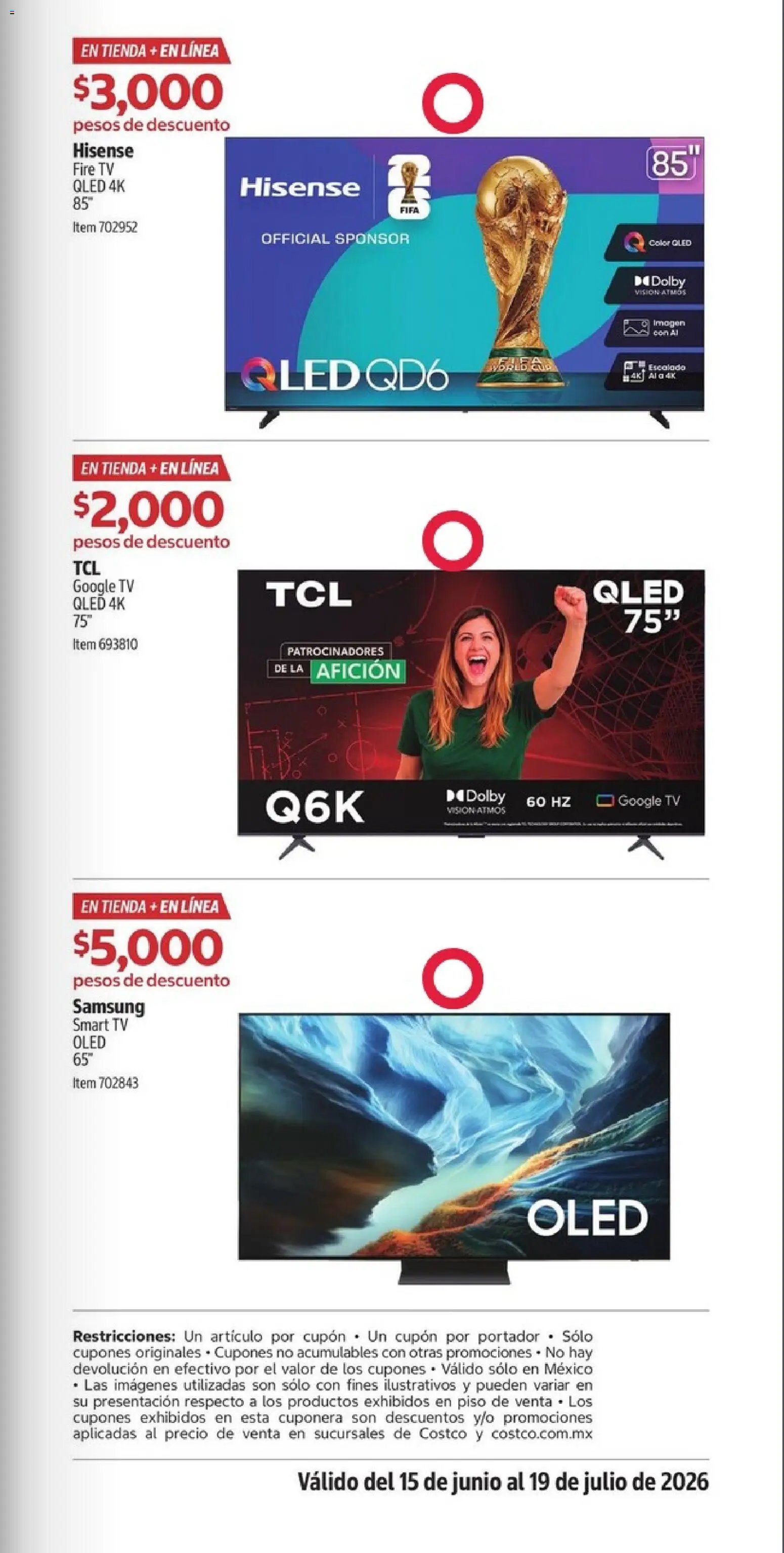 Costco oferta desde 15/06/2026 Costco catálogo Descuentos exclusivos