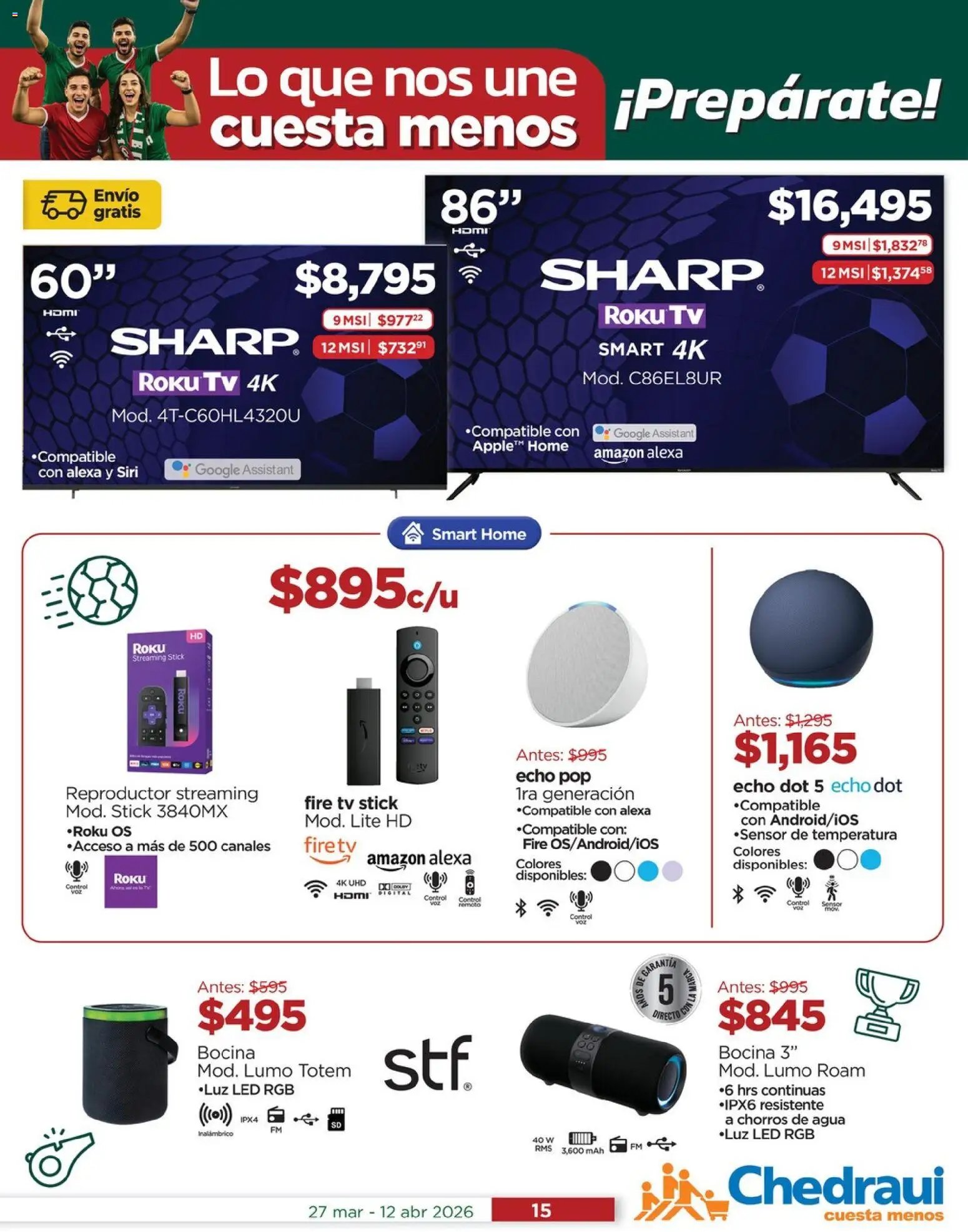 Chedraui oferta desde 27/03/2026 Chedraui folleto Vacaciones inolvidables (2026-03-27 - 2026-04-12)