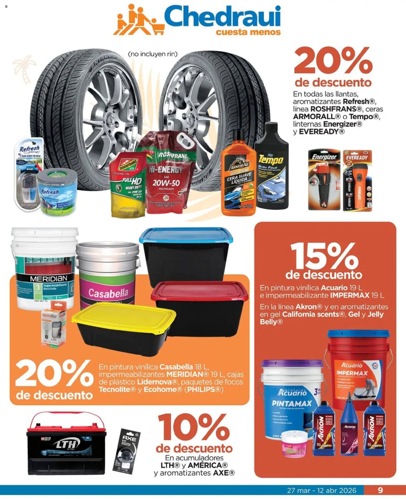 Chedraui oferta desde 27/03/2026 Chedraui folleto Vacaciones inolvidables (2026-03-27 - 2026-04-12)