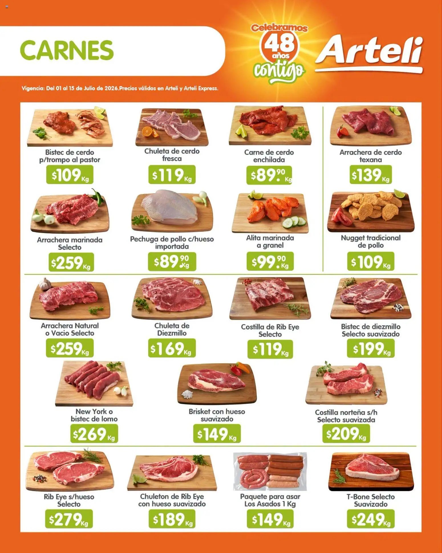 Arteli oferta desde 01/07/2026 Arteli folleto Quincenal