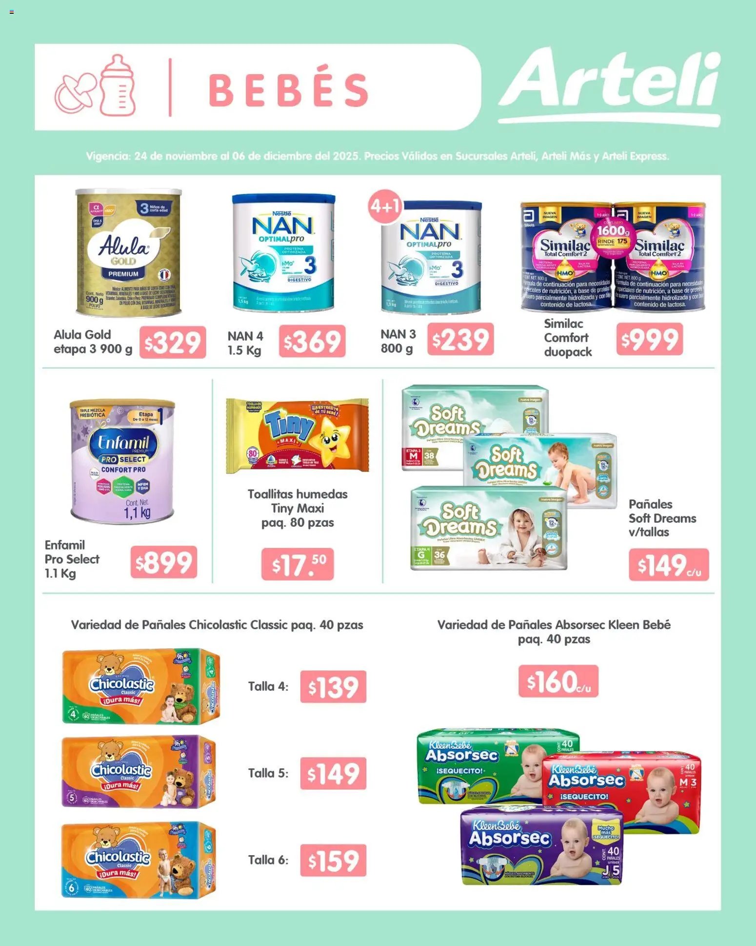 Arteli oferta desde 24/11/2025 Folleto Quincenal (2025-11-24 - 2025-12-06)