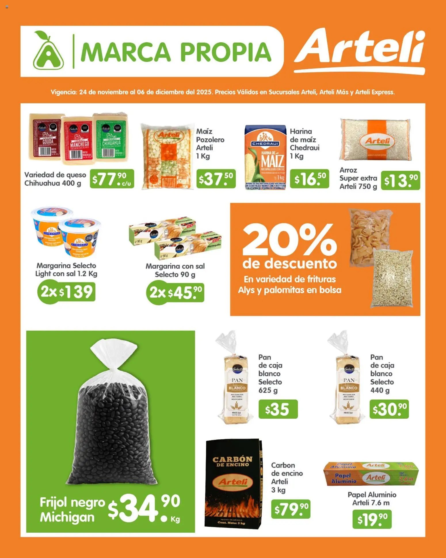 Arteli oferta desde 24/11/2025 Folleto Quincenal (2025-11-24 - 2025-12-06)
