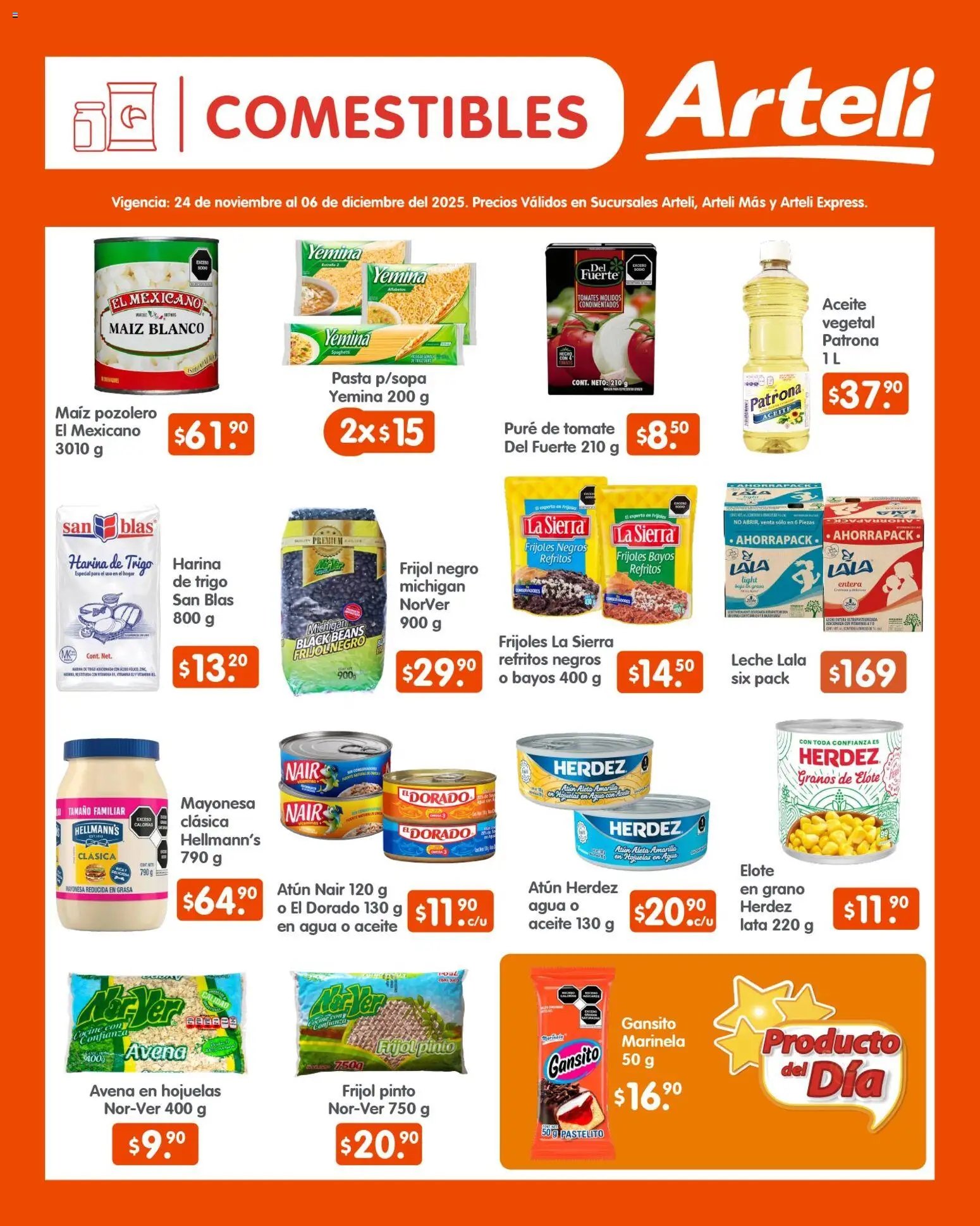 Arteli oferta desde 24/11/2025 Folleto Quincenal (2025-11-24 - 2025-12-06)