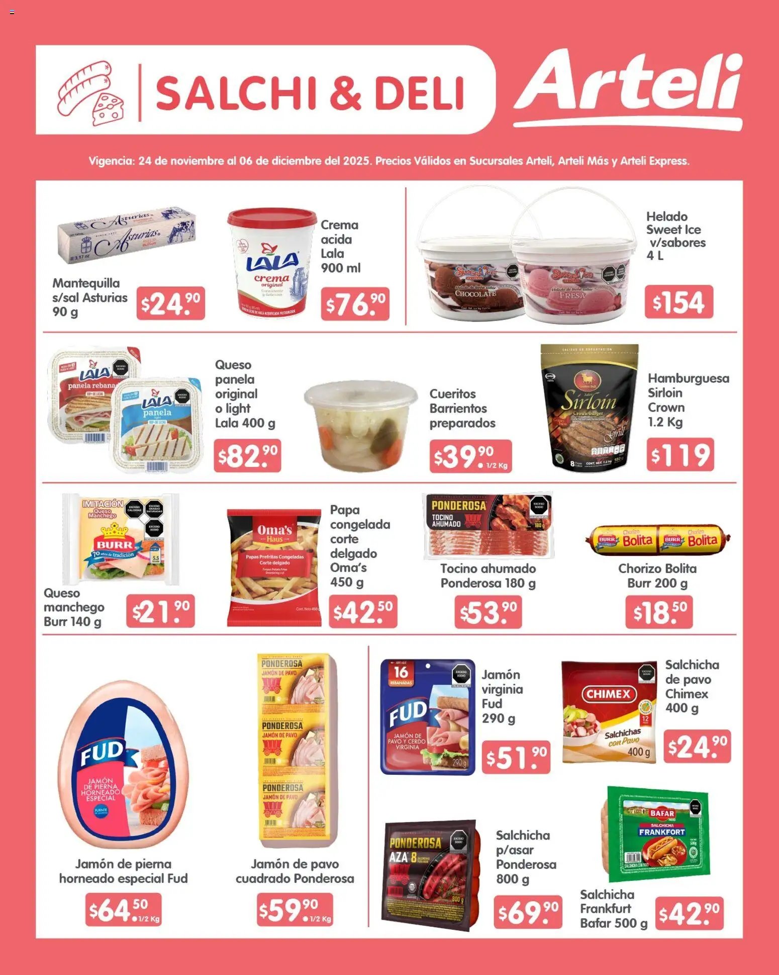 Arteli oferta desde 24/11/2025 Folleto Quincenal (2025-11-24 - 2025-12-06)