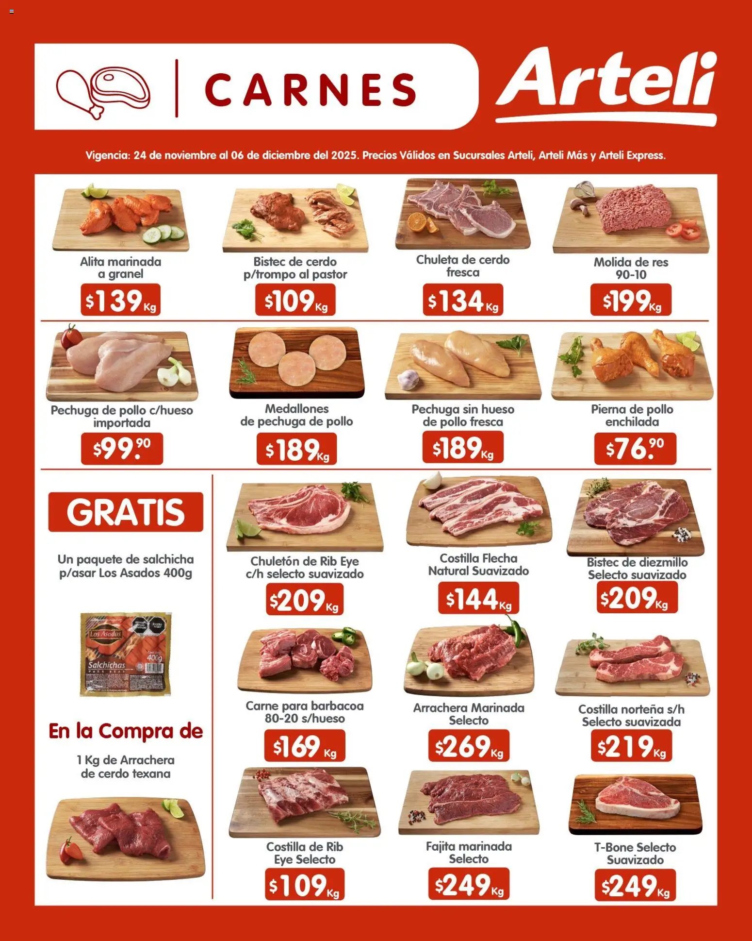 Arteli oferta desde 24/11/2025 Folleto Quincenal (2025-11-24 - 2025-12-06)