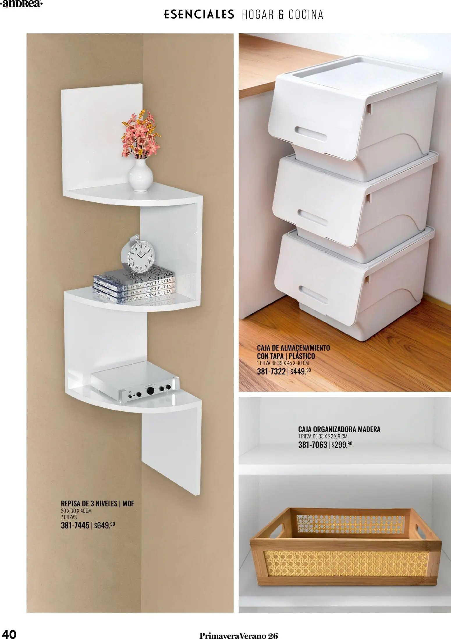 Andrea oferta desde 25/01/2026 Catálogo Tu hogar esta primavera