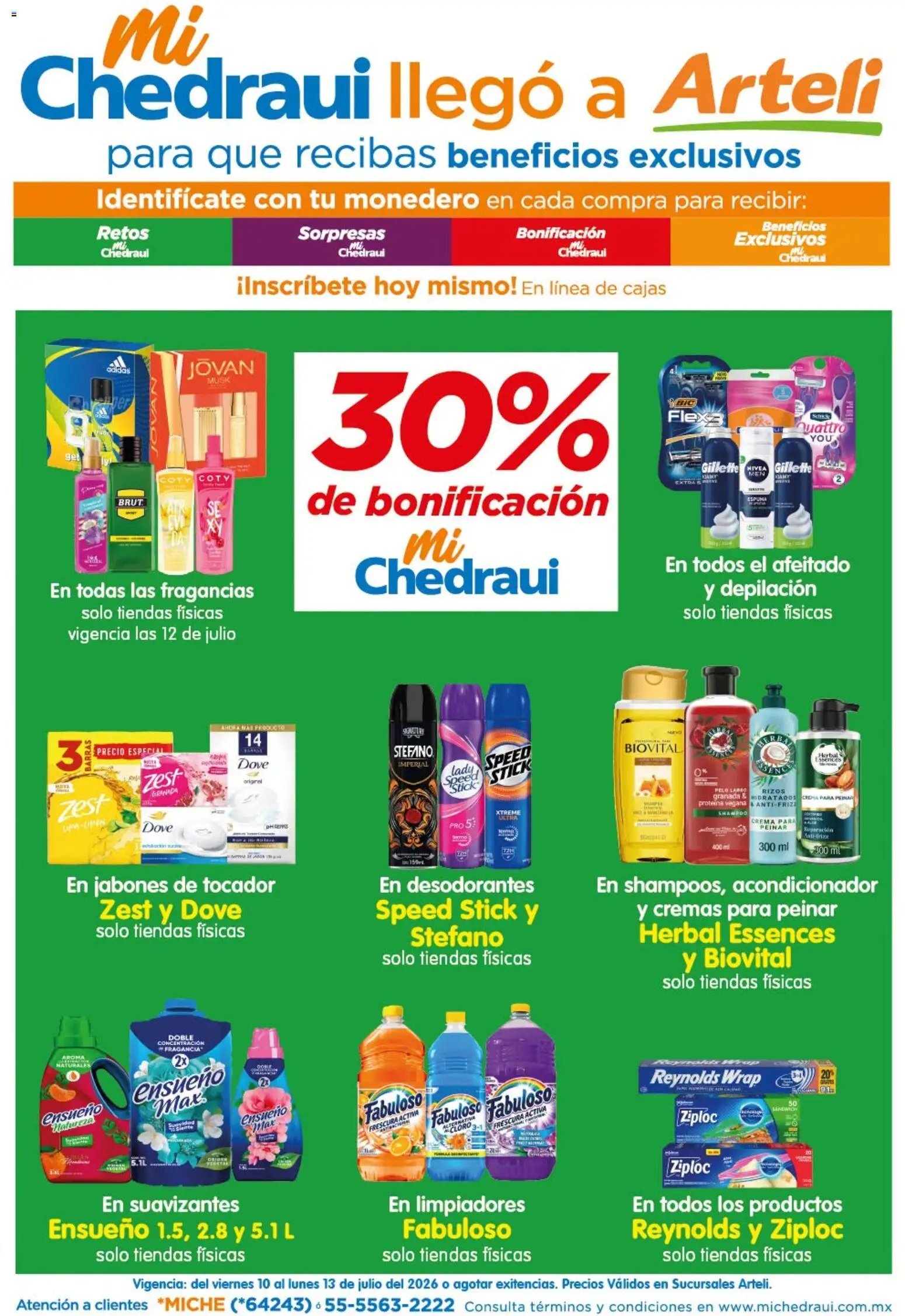 Arteli oferta desde 10/07/2026 Arteli folleto Mi Chedraui