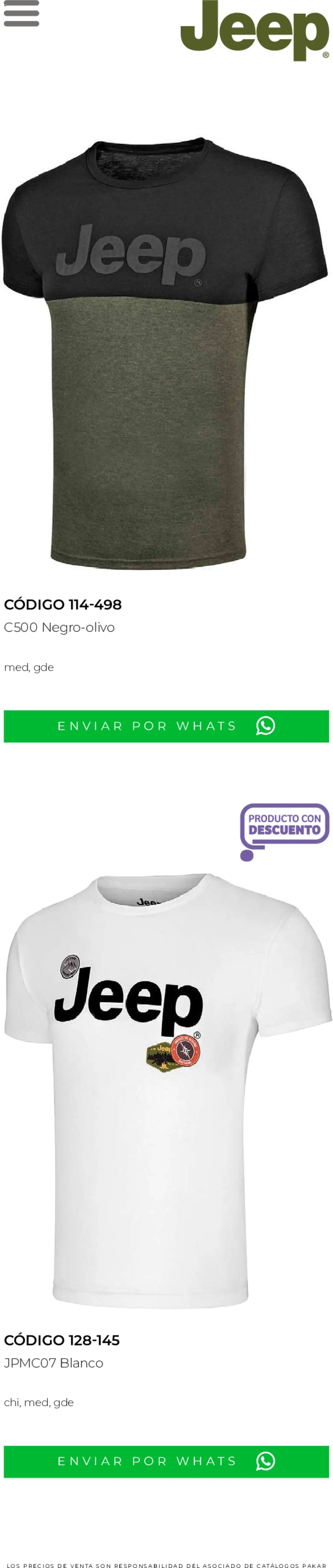 SC Pakar oferta desde 05/06/2026 SC Pakar catálogo Verano