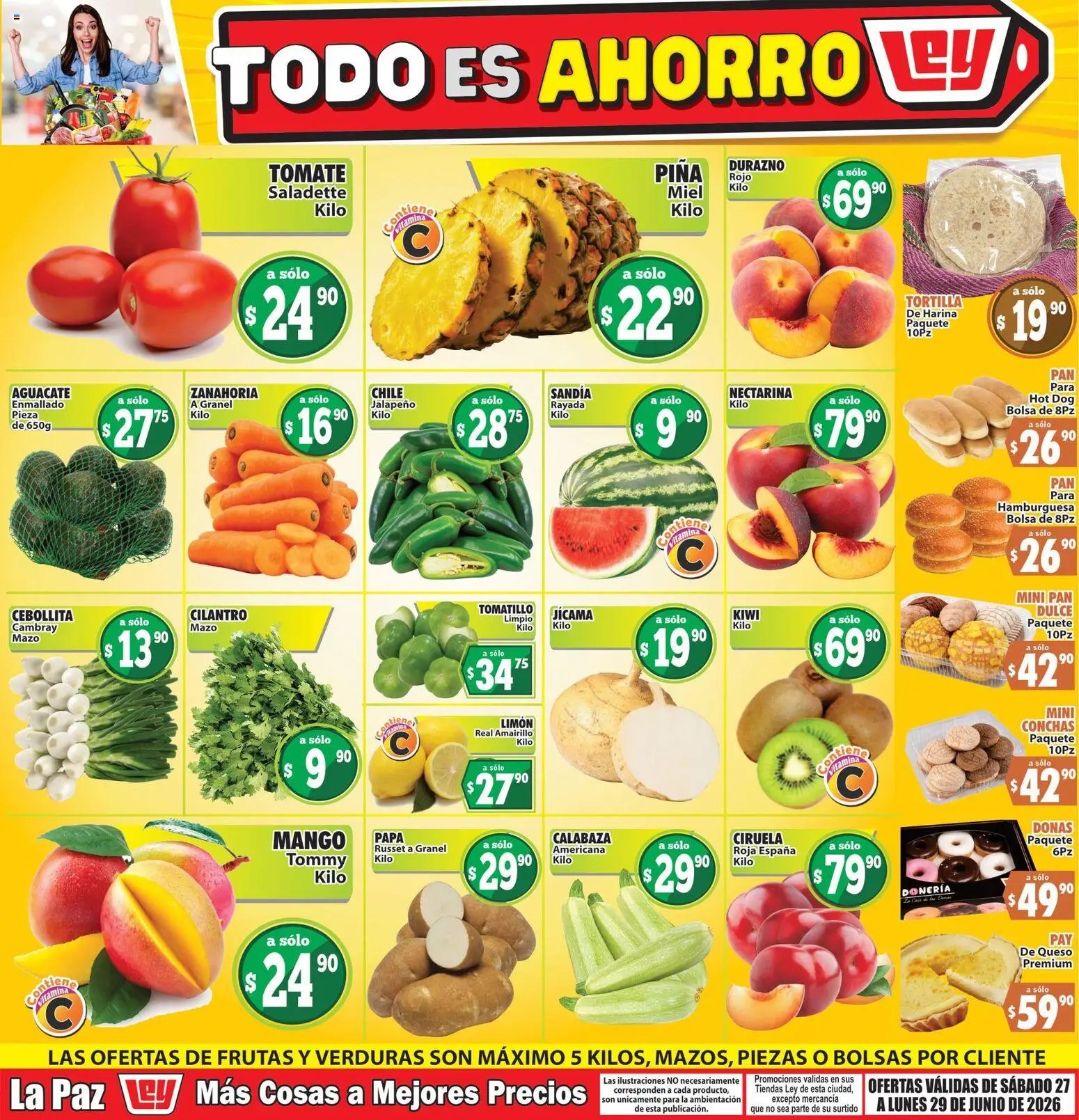 Casa Ley oferta desde 27/06/2026 Casa Ley folleto Las ofertas de frutas y verdunas