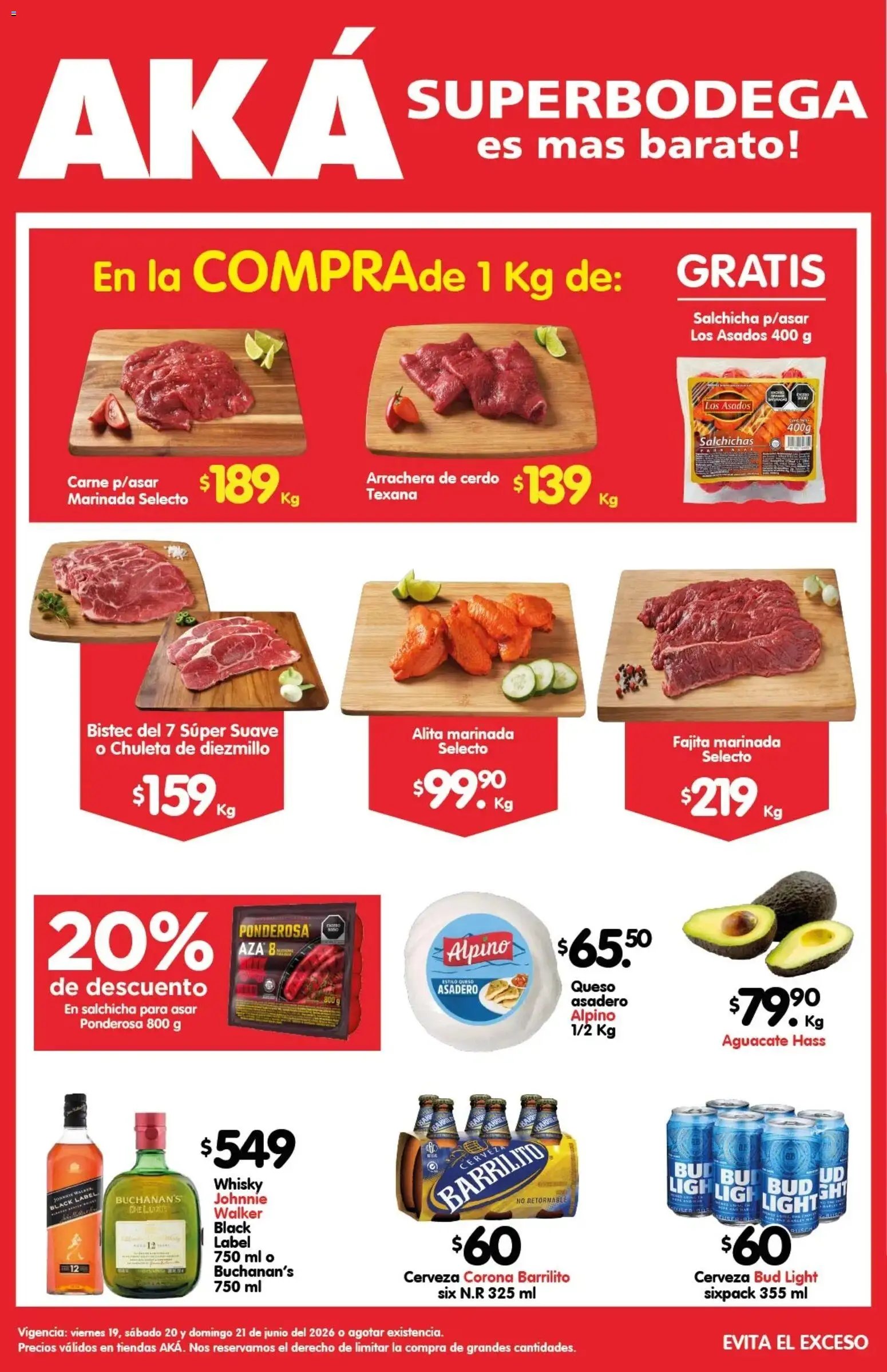Arteli oferta desde 19/06/2026 Arteli folleto Carnita Asada Aká Superbodegas