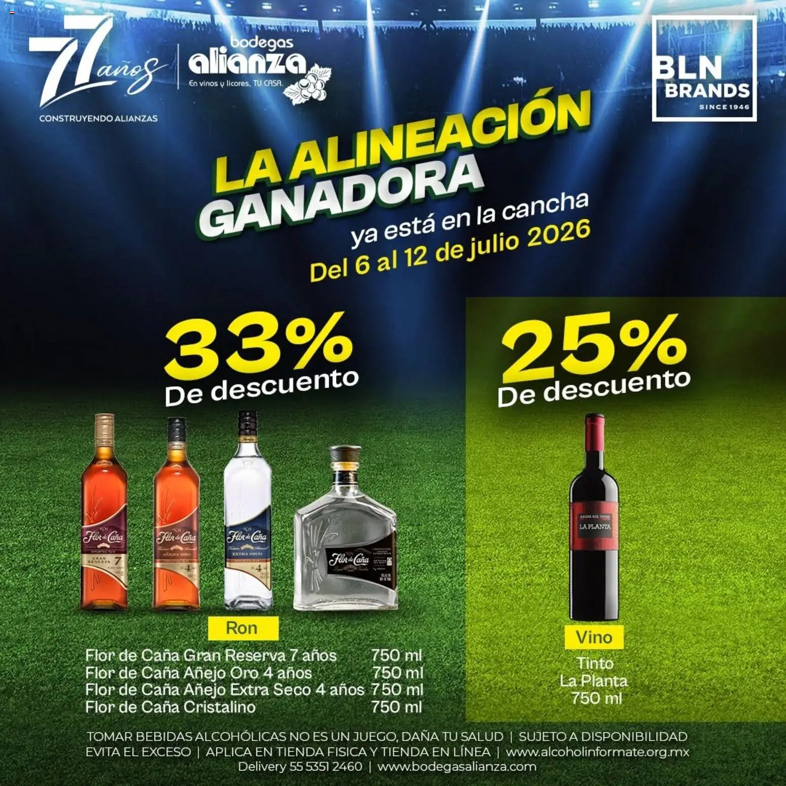 Bodegas Alianza oferta desde 06/07/2026 Bodegas Alianza catálogo La alineación ganadora