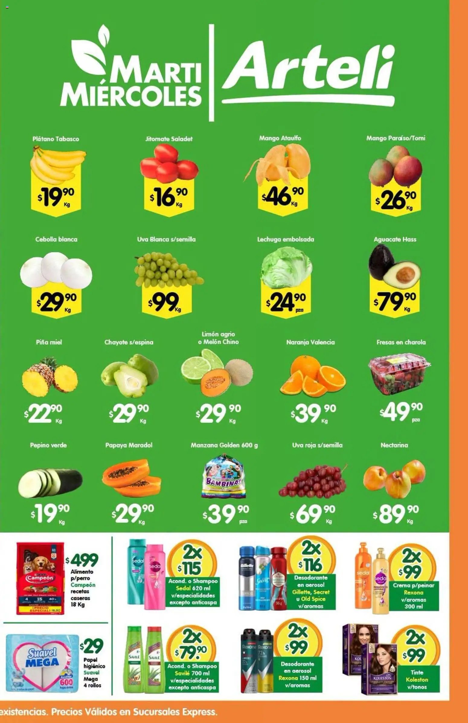 Arteli oferta desde 01/07/2026 Arteli folleto Express