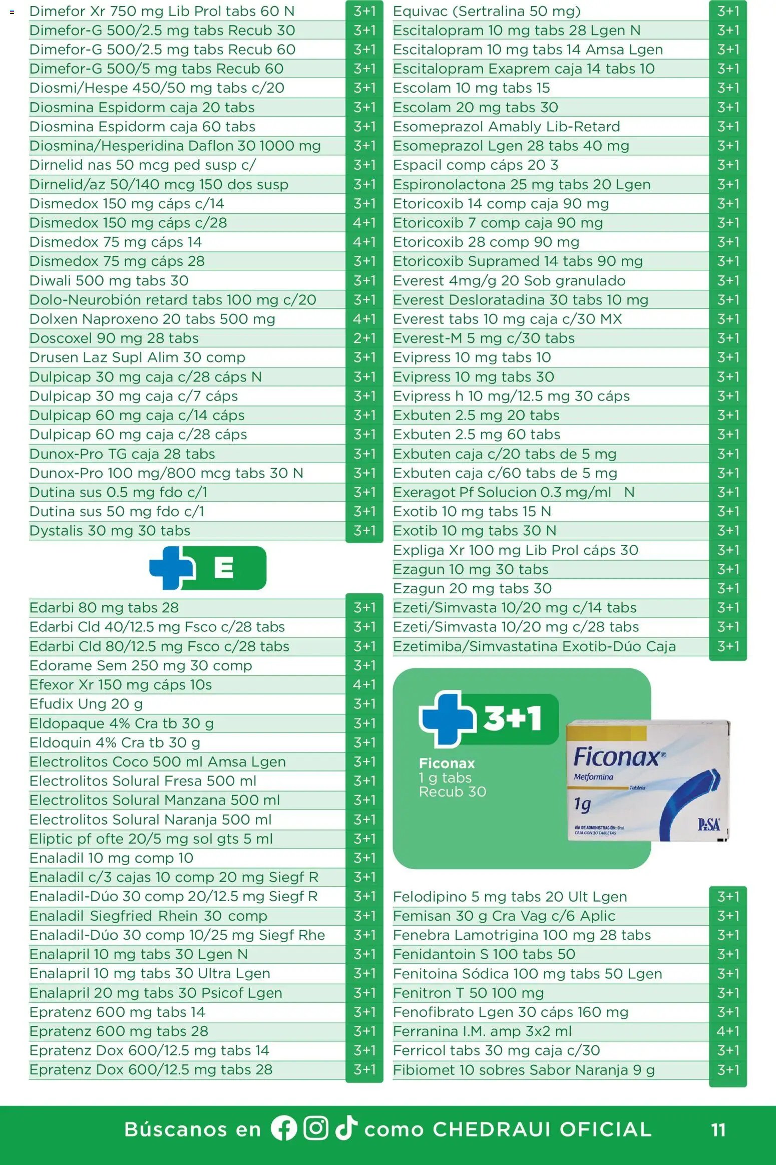 Chedraui oferta desde 01/07/2026 Chedraui folleto Plan de farmacia