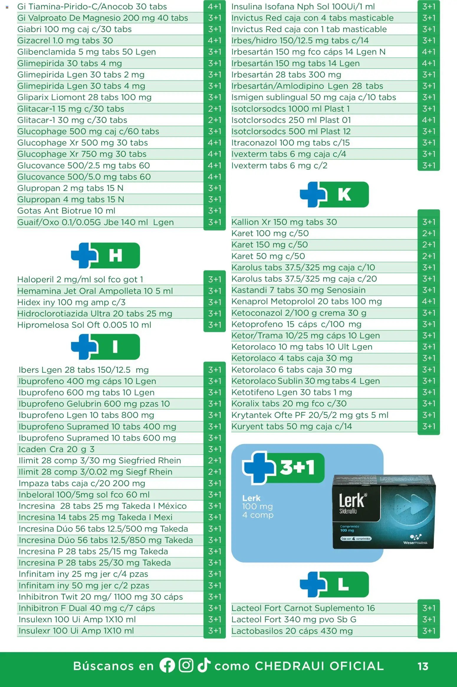 Chedraui oferta desde 01/07/2026 Chedraui folleto Plan de farmacia