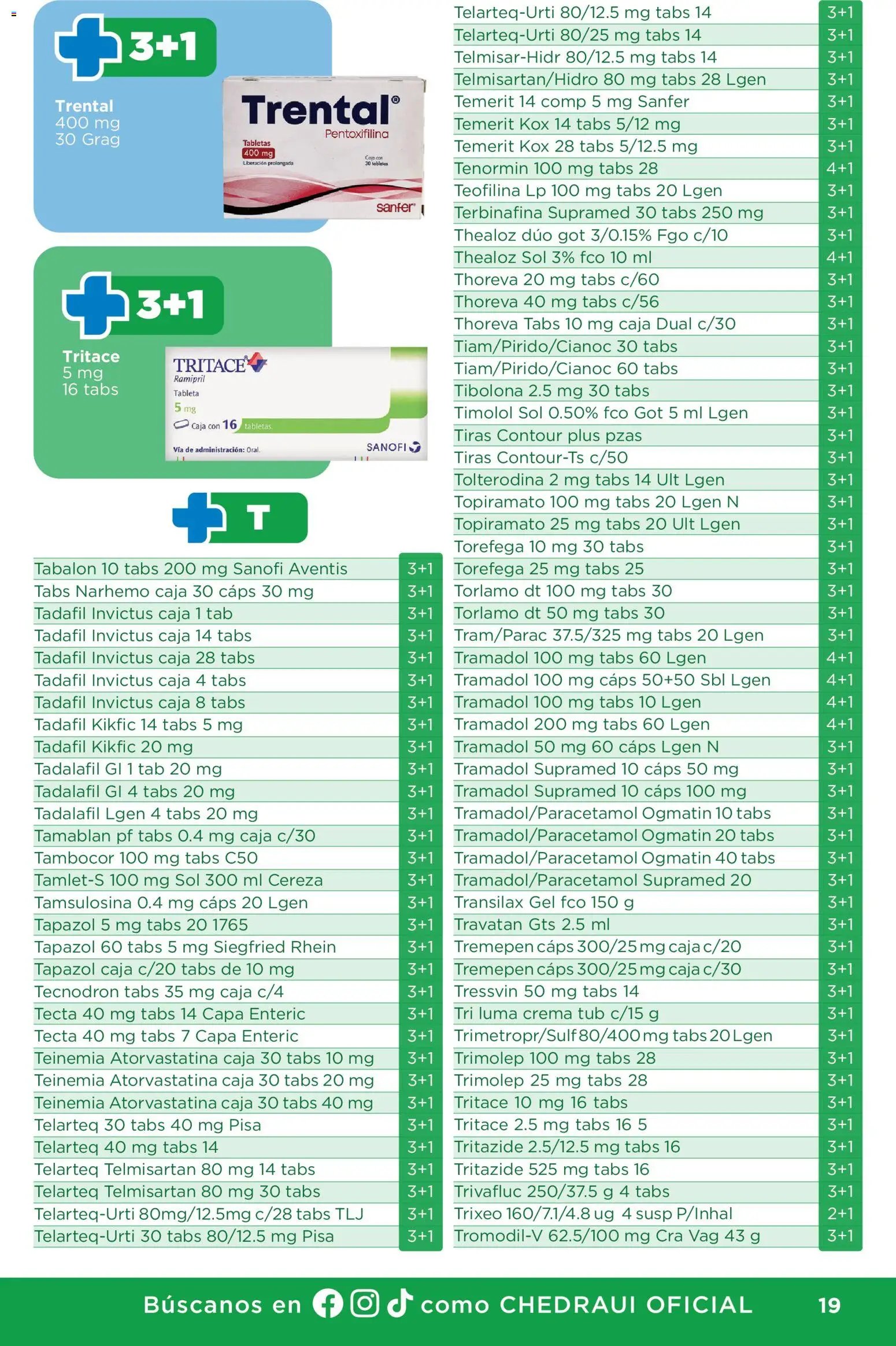 Chedraui oferta desde 01/07/2026 Chedraui folleto Plan de farmacia