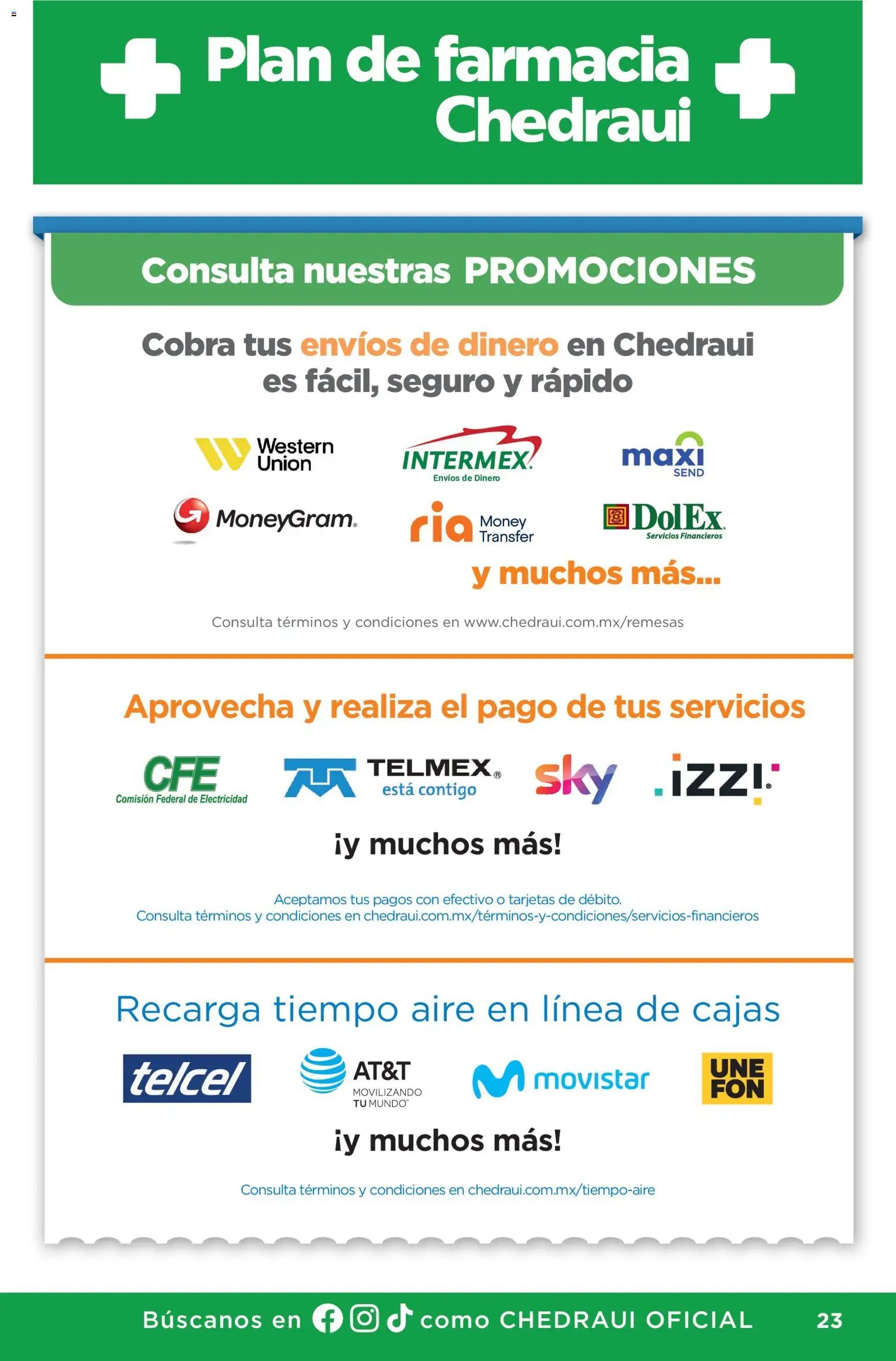 Chedraui oferta desde 01/07/2026 Chedraui folleto Plan de farmacia