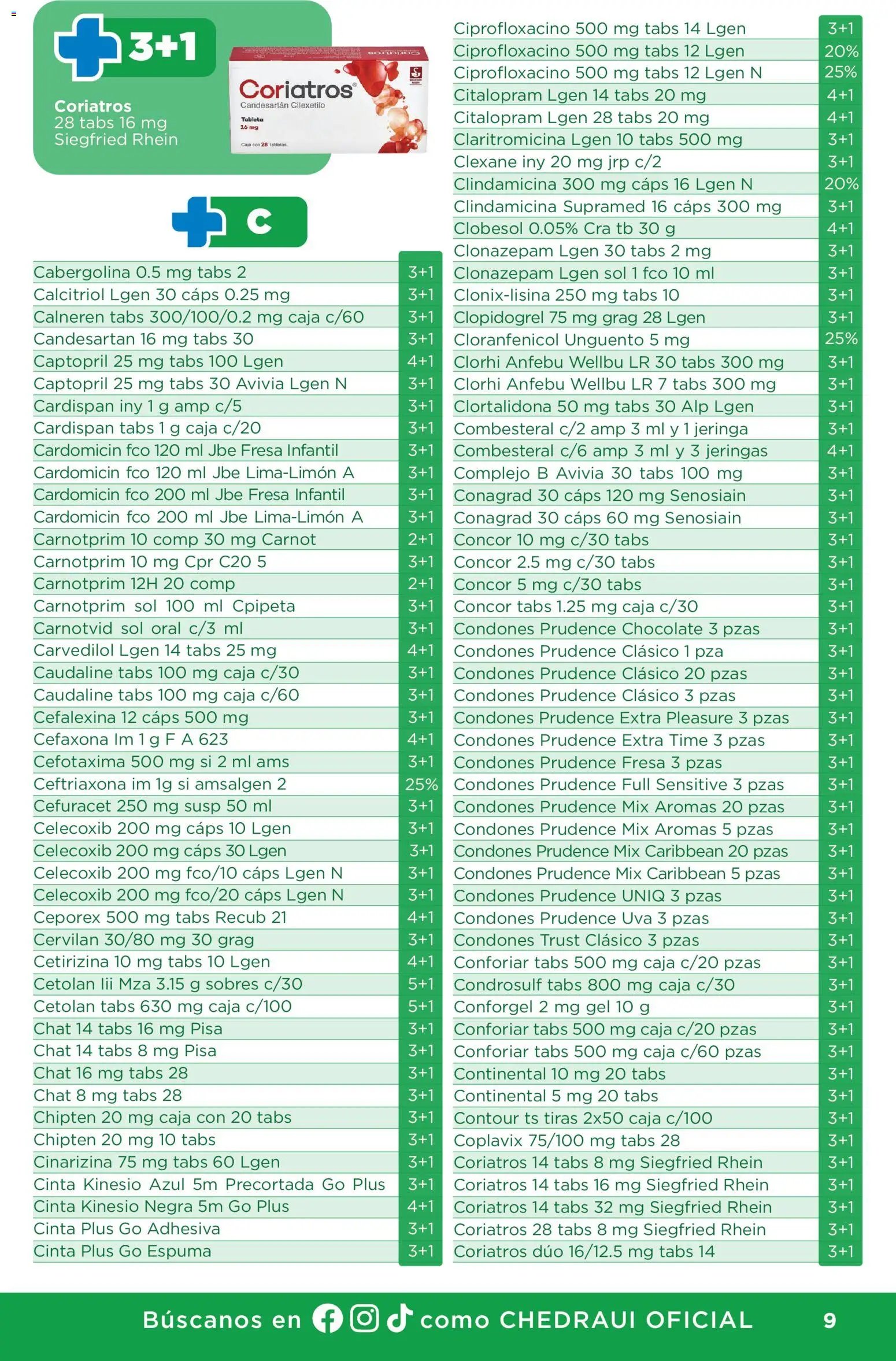 Chedraui oferta desde 01/07/2026 Chedraui folleto Plan de farmacia
