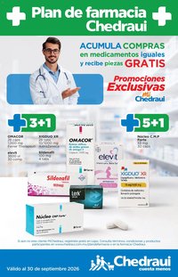 Chedraui oferta desde 01/07/2026 Chedraui folleto Plan de farmacia