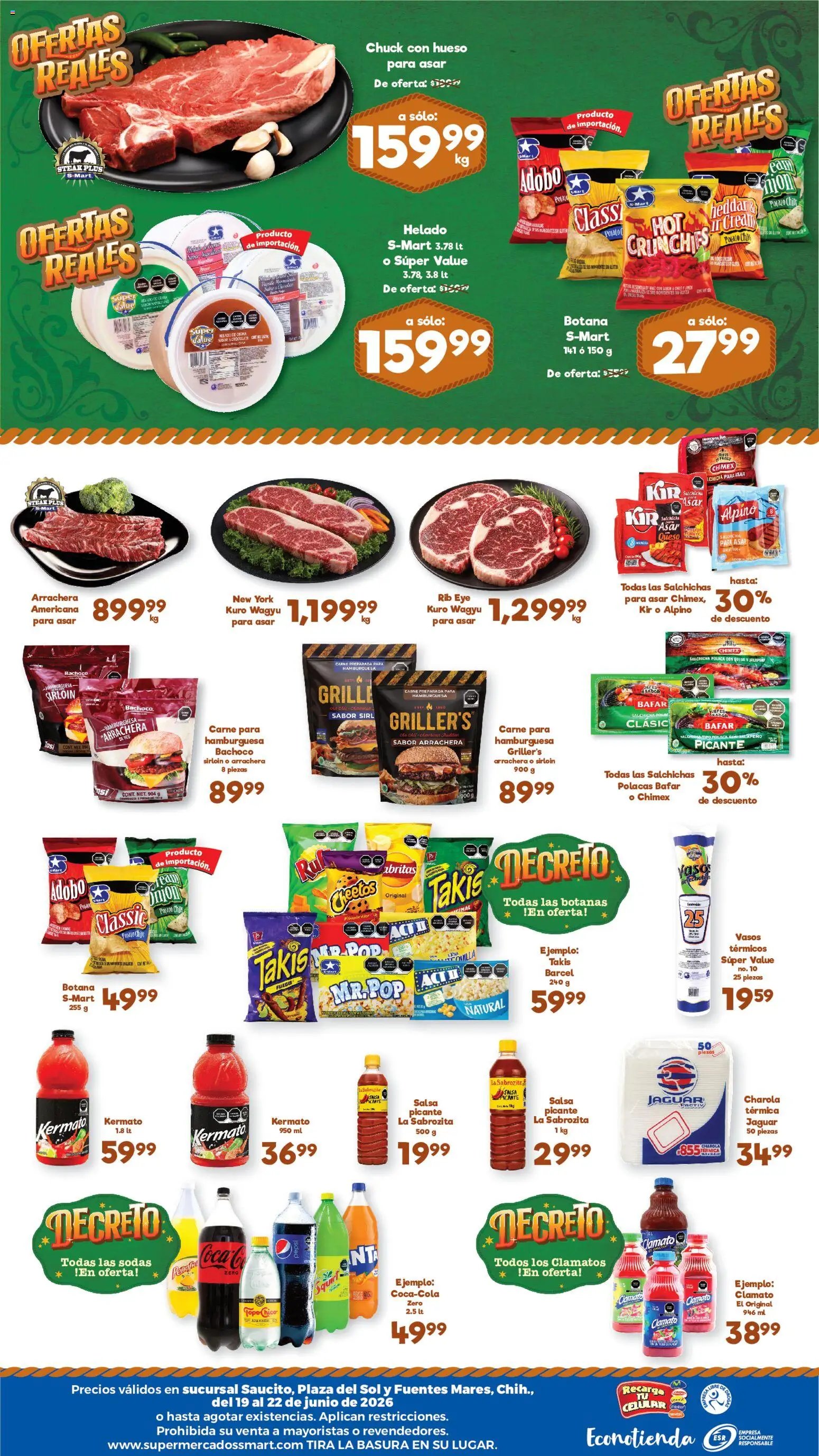 S-Mart oferta desde 19/06/2026 S-Mart folleto Ofertas de feria Chihuahua