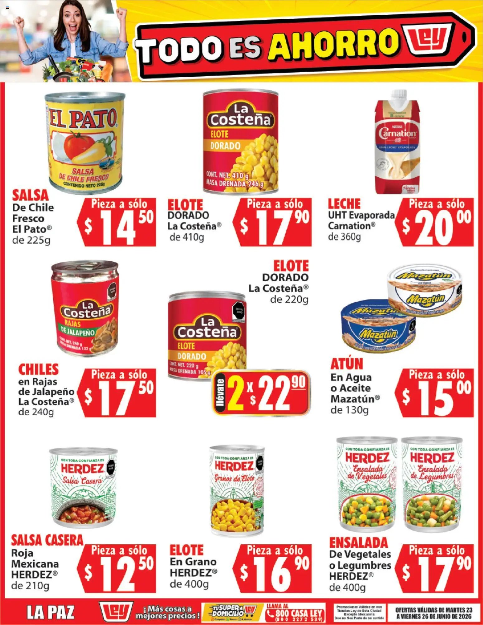 Casa Ley oferta desde 23/06/2026 Casa Ley folleto Todo es ahorro