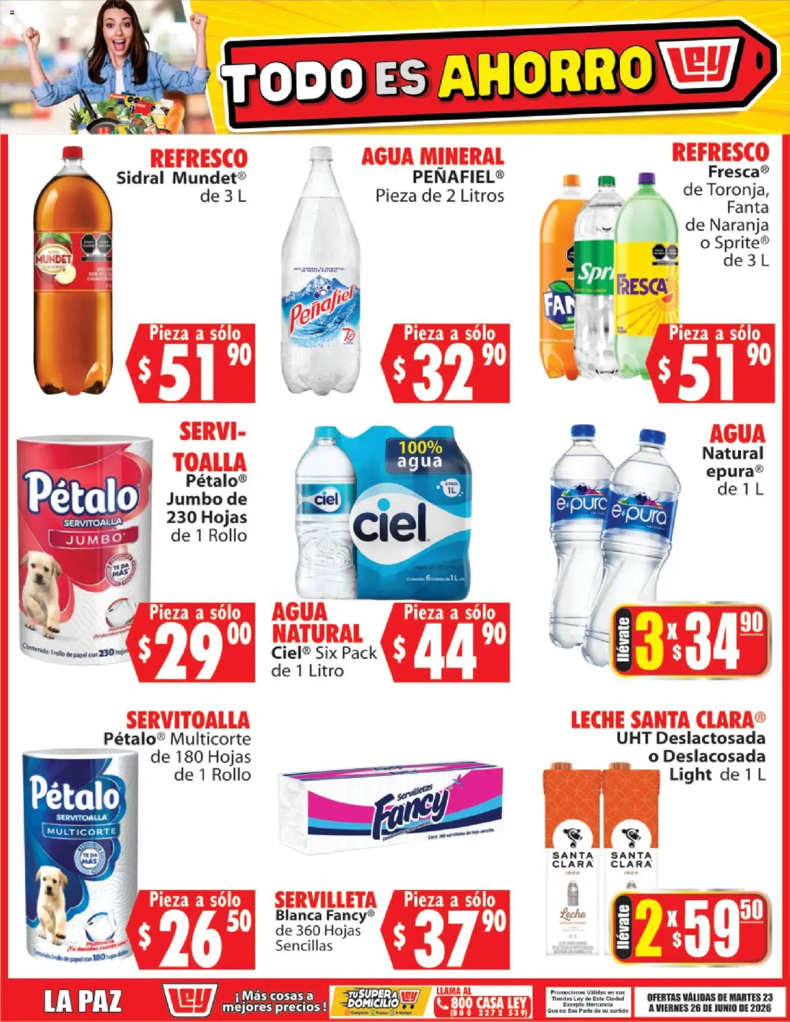 Casa Ley oferta desde 23/06/2026 Casa Ley folleto Todo es ahorro