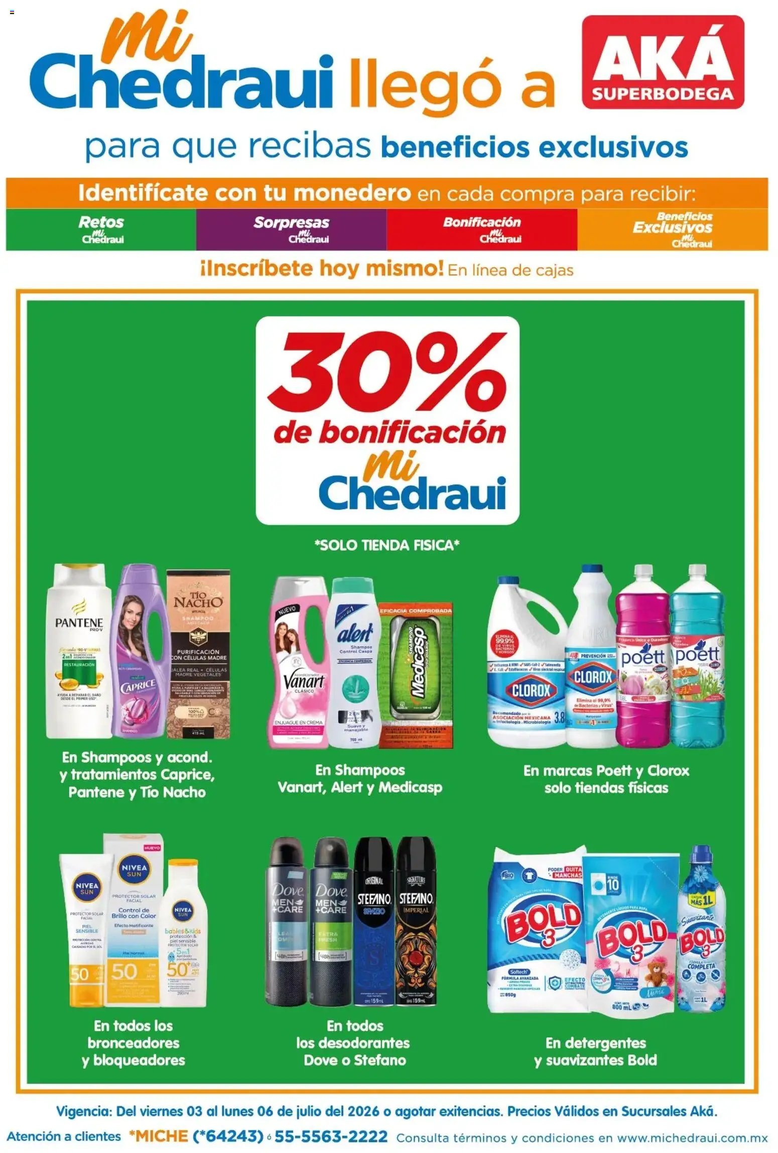Arteli oferta desde 03/07/2026 Arteli folleto MiChedraui Aká