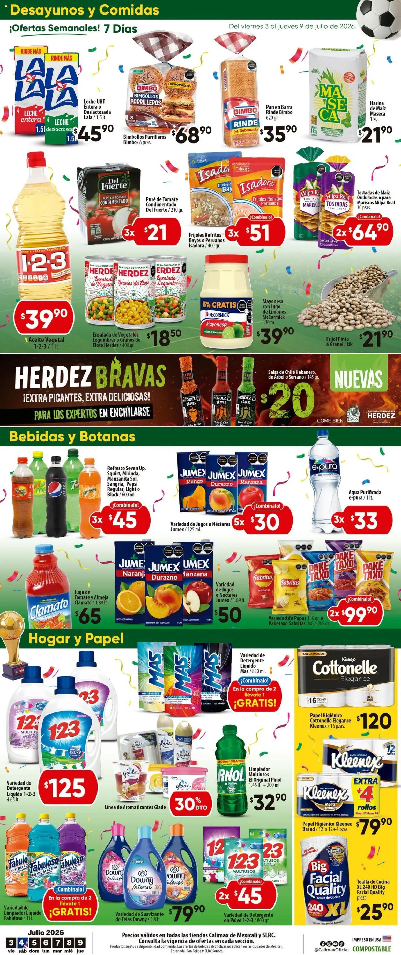 Calimax oferta desde 03/07/2026 Calimax folleto Mexicali y SLRC