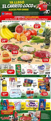 Calimax oferta desde 03/07/2026 Calimax folleto Mexicali y SLRC