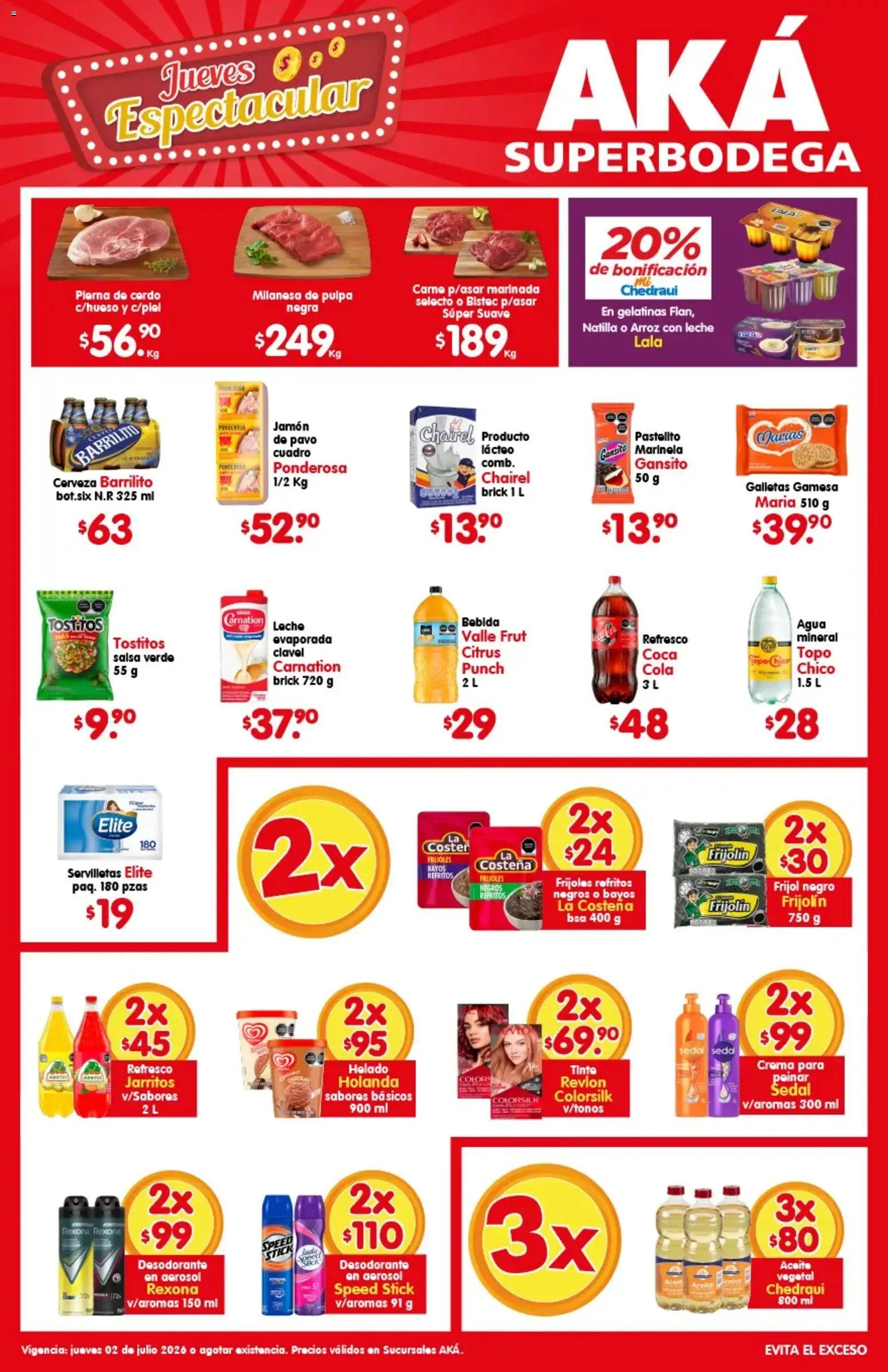 Arteli oferta desde 02/07/2026 Arteli folleto Aká Super Bodega
