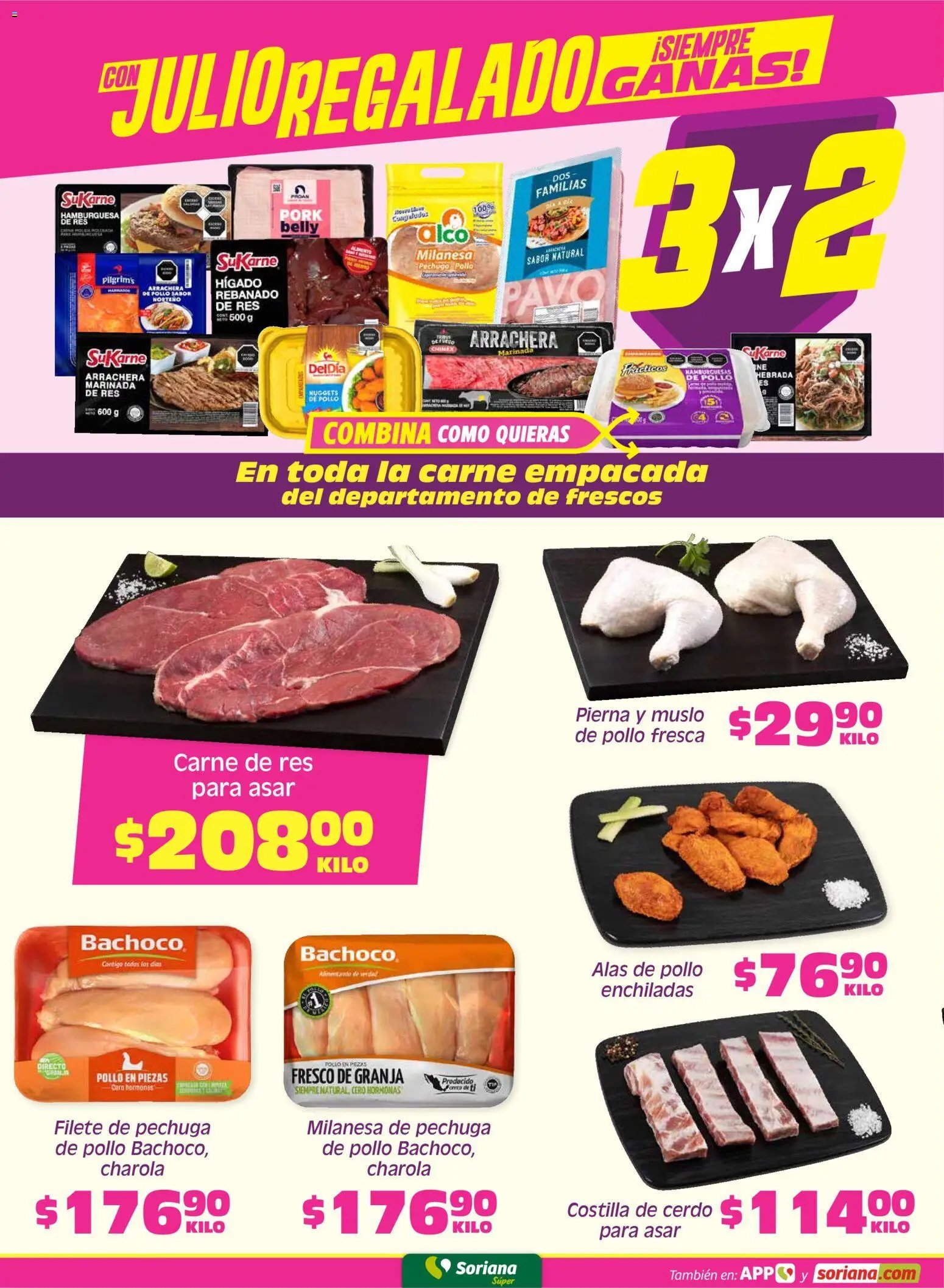 Soriana oferta desde 17/07/2026 Soriana Fin de Semana Súper: BCS, Son y Sin