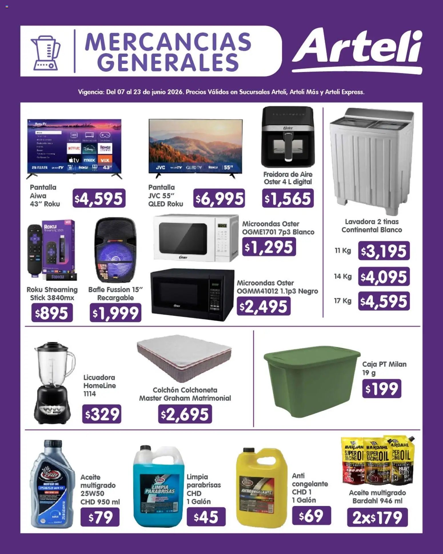 Arteli oferta desde 07/06/2026 Arteli folleto Quincenal