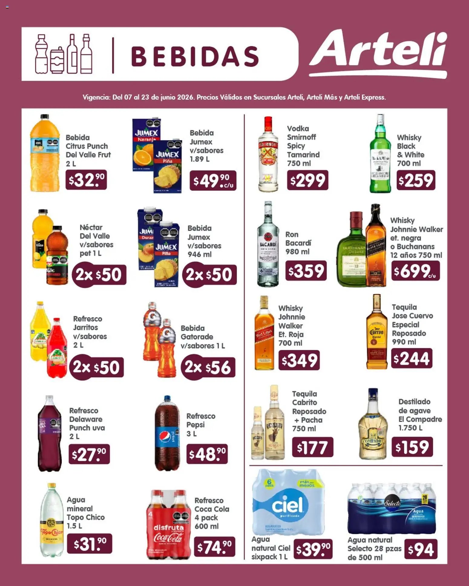 Arteli oferta desde 07/06/2026 Arteli folleto Quincenal