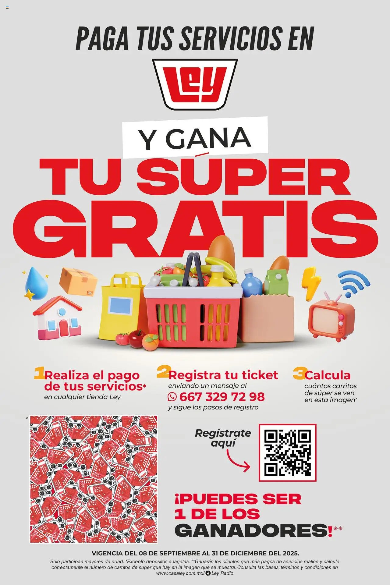 Casa Ley oferta desde 08/09/2025 Folleto - Paga tus servicios y gana super gratis (2025-09-08 - 2025-12-31)