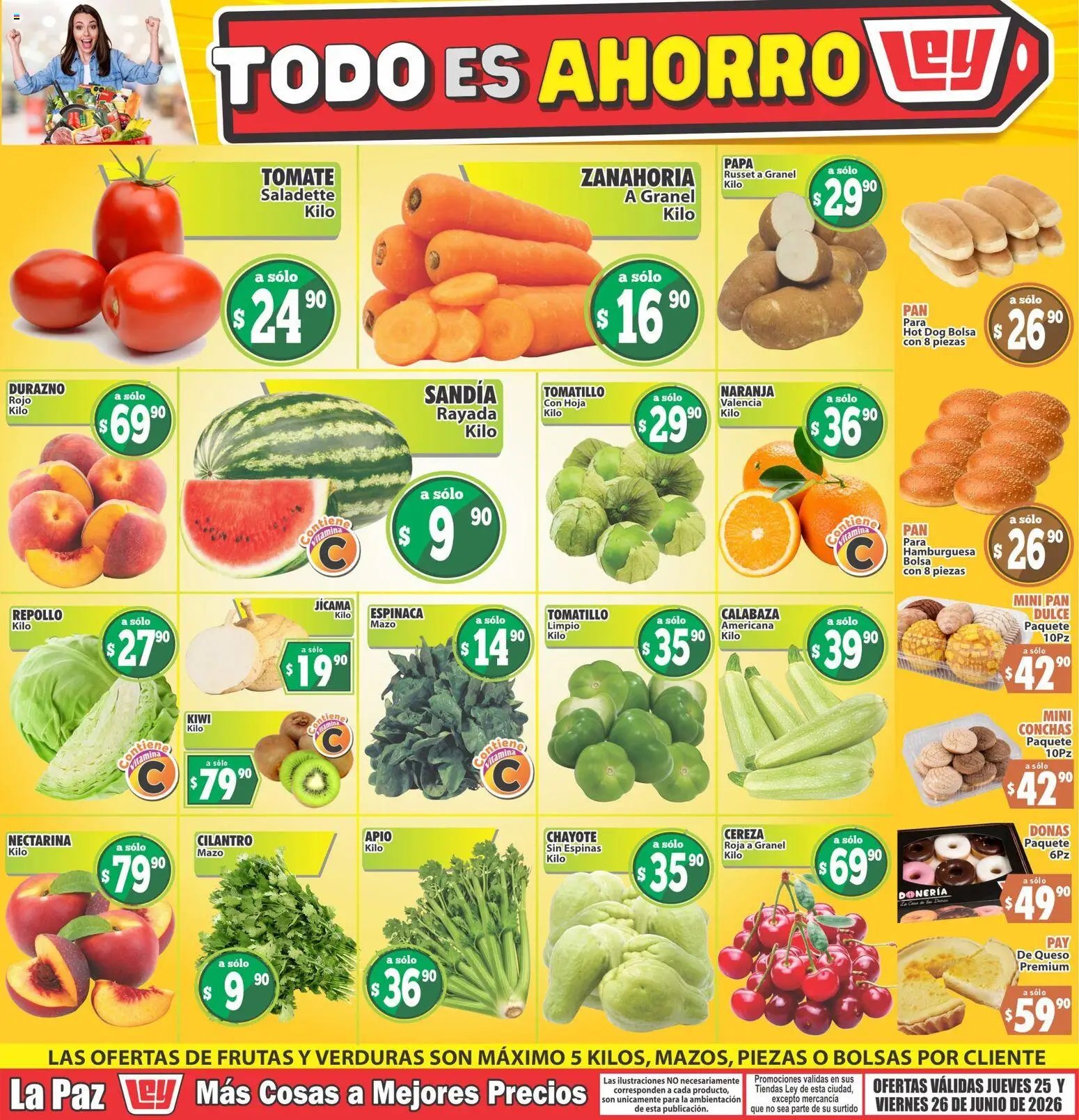 Casa Ley oferta desde 25/06/2026 Casa Ley folleto Las ofertas de frutas y verdunas