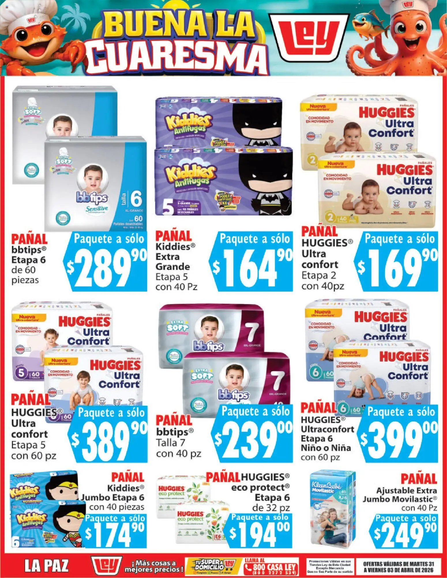 Casa Ley oferta desde 31/03/2026 Casa Ley folleto Buena la Cuaresma (2026-03-31 - 2026-04-03)