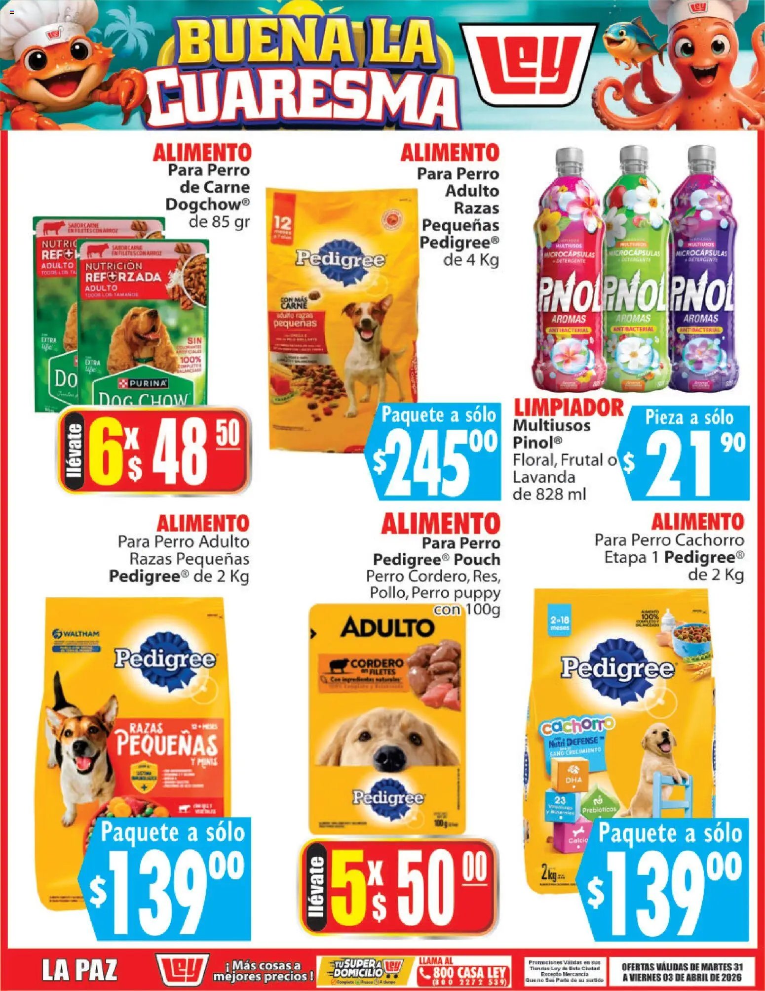 Casa Ley oferta desde 31/03/2026 Casa Ley folleto Buena la Cuaresma (2026-03-31 - 2026-04-03)