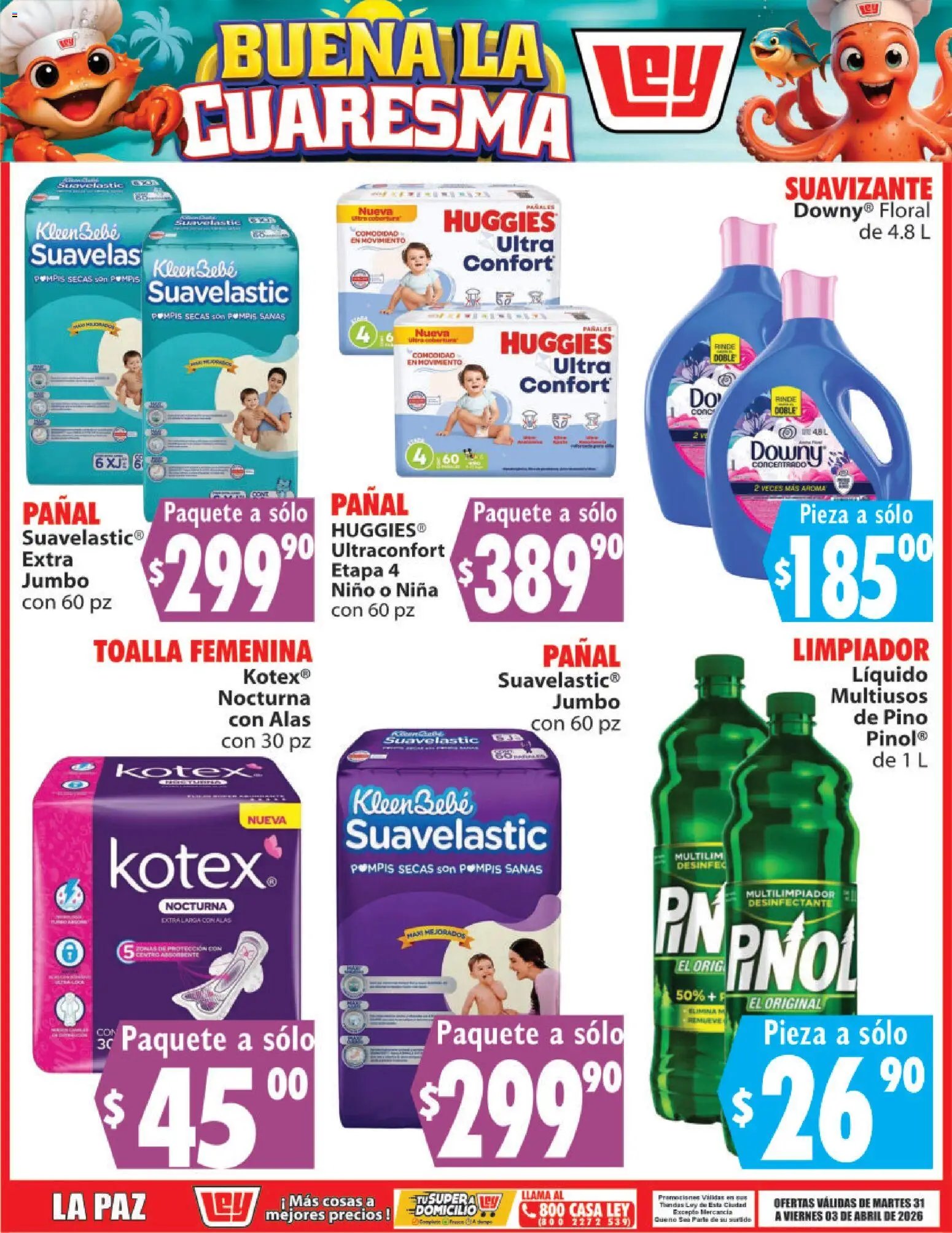 Casa Ley oferta desde 31/03/2026 Casa Ley folleto Buena la Cuaresma (2026-03-31 - 2026-04-03)