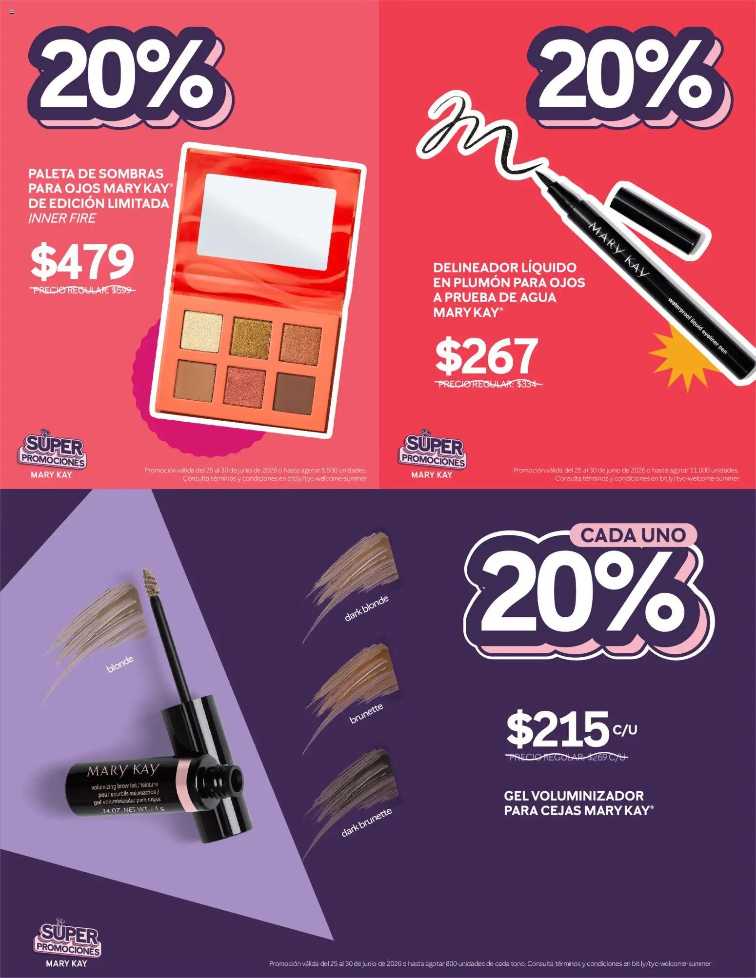 Mary Kay oferta desde 25/06/2026 Mary Kay catálogo Super promociones