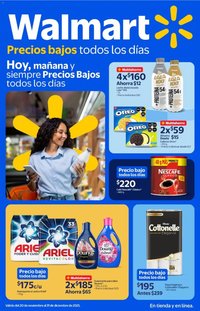 Walmart oferta desde 20/11/2025 Folleto Precios bajos todos los días (2025-11-20 - 2025-12-31)