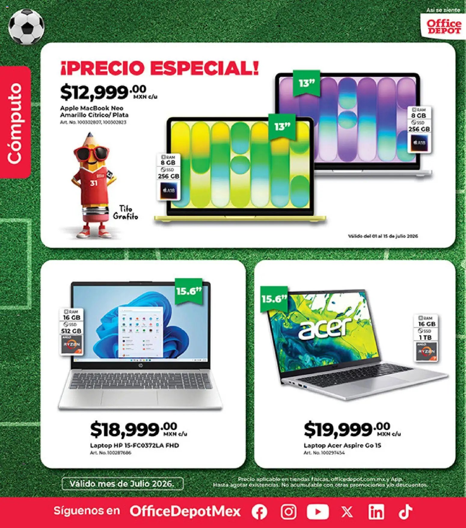 Office Depot oferta desde 01/07/2026 Office Depot catálogo