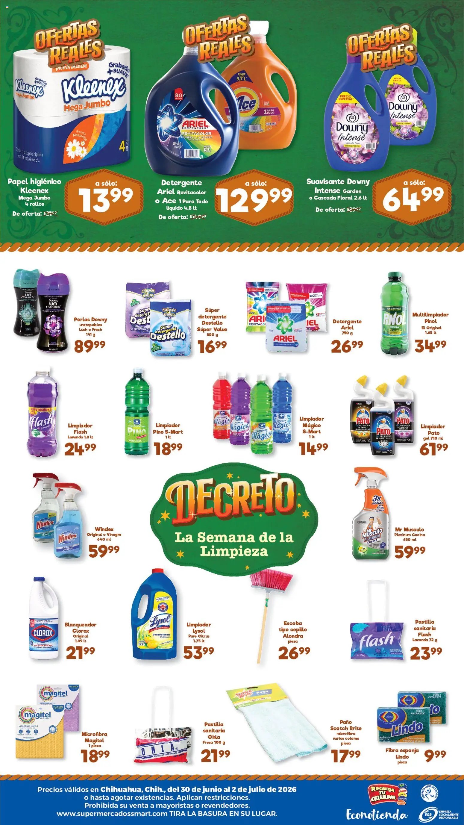 S-Mart oferta desde 30/06/2026 S-Mart folleto Ofertas de feria Chihuahua