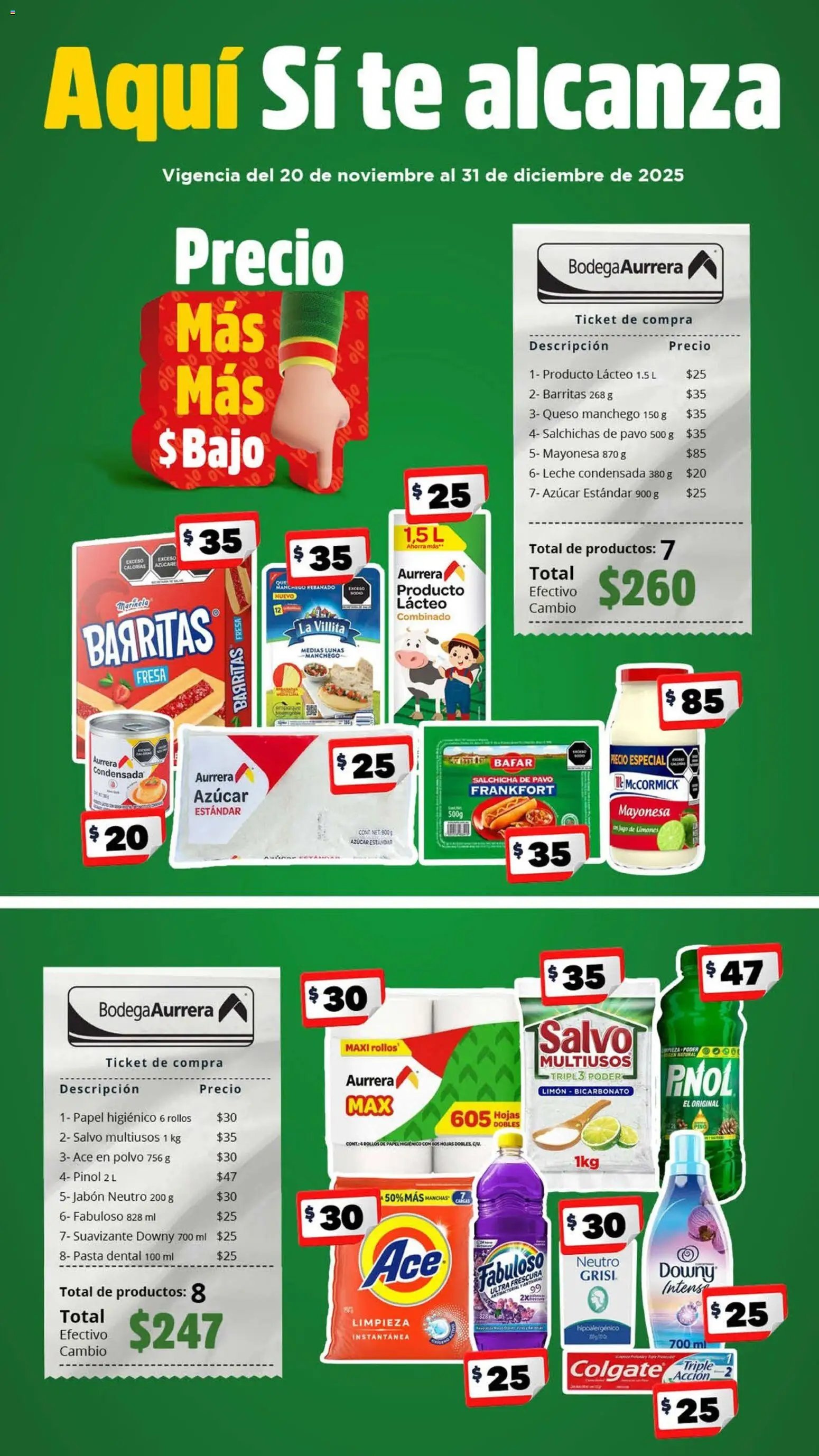 Bodega Aurrerá oferta desde 20/11/2025 Folleto Aquí Si te alcanza (2025-11-20 - 2025-12-31)