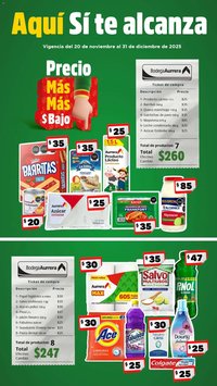Bodega Aurrerá oferta desde 20/11/2025 Folleto Aquí Si te alcanza (2025-11-20 - 2025-12-31)