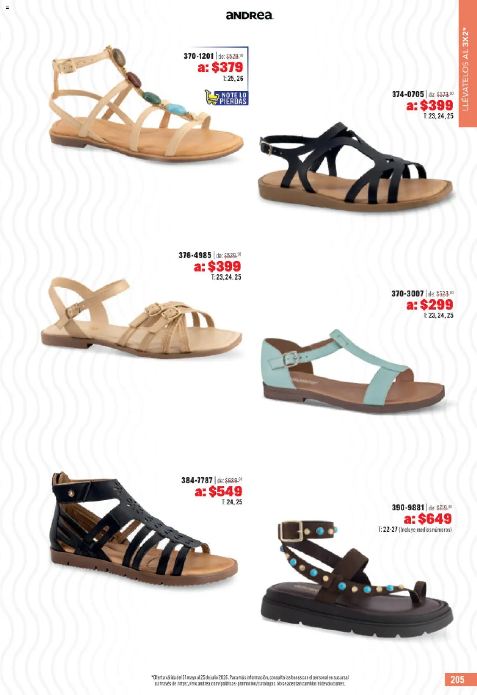 Andrea oferta desde 31/05/2026 Andrea catálogo Outlet