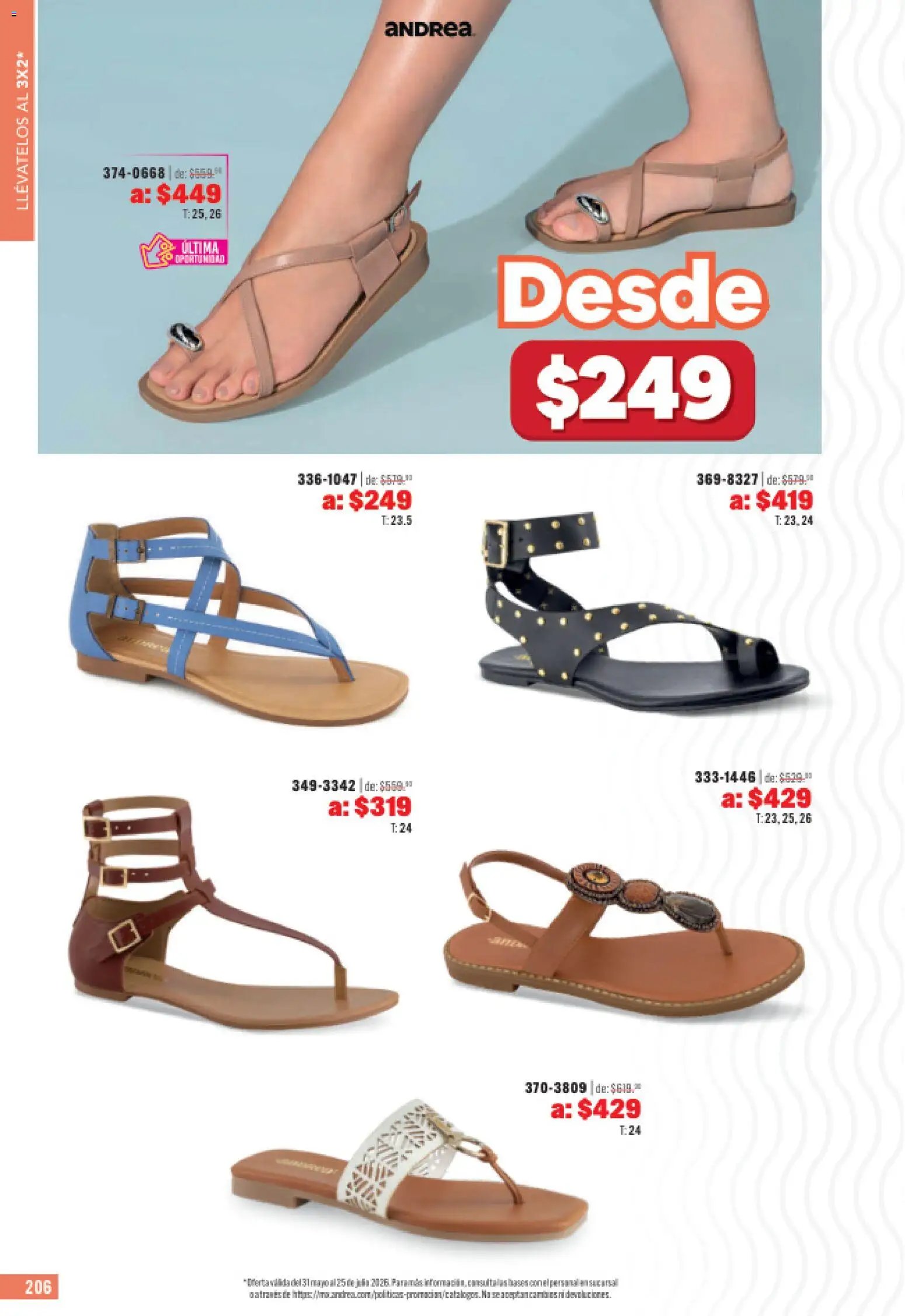 Andrea oferta desde 31/05/2026 Andrea catálogo Outlet