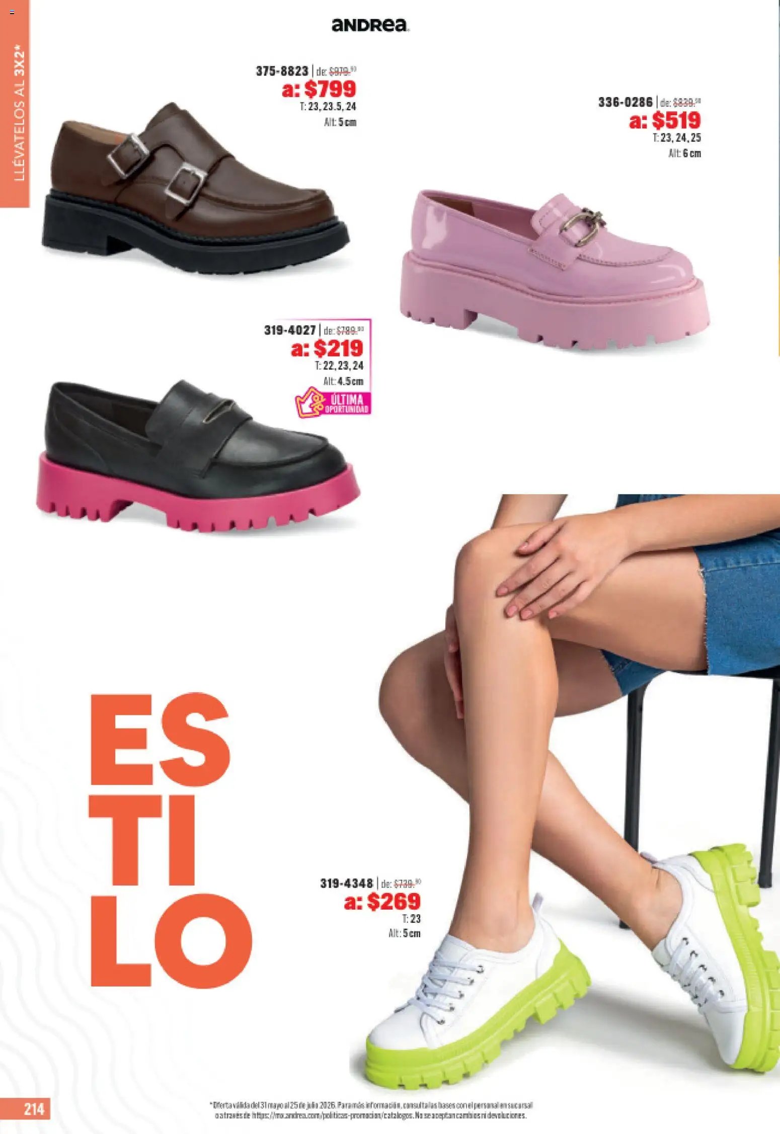 Andrea oferta desde 31/05/2026 Andrea catálogo Outlet