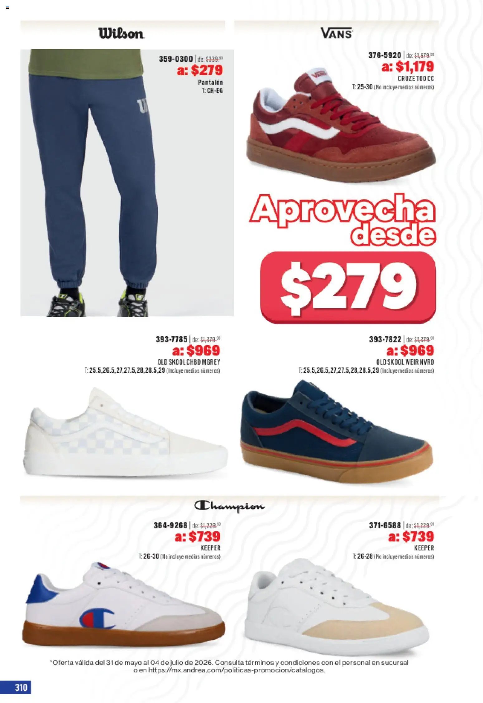 Andrea oferta desde 31/05/2026 Andrea catálogo Outlet