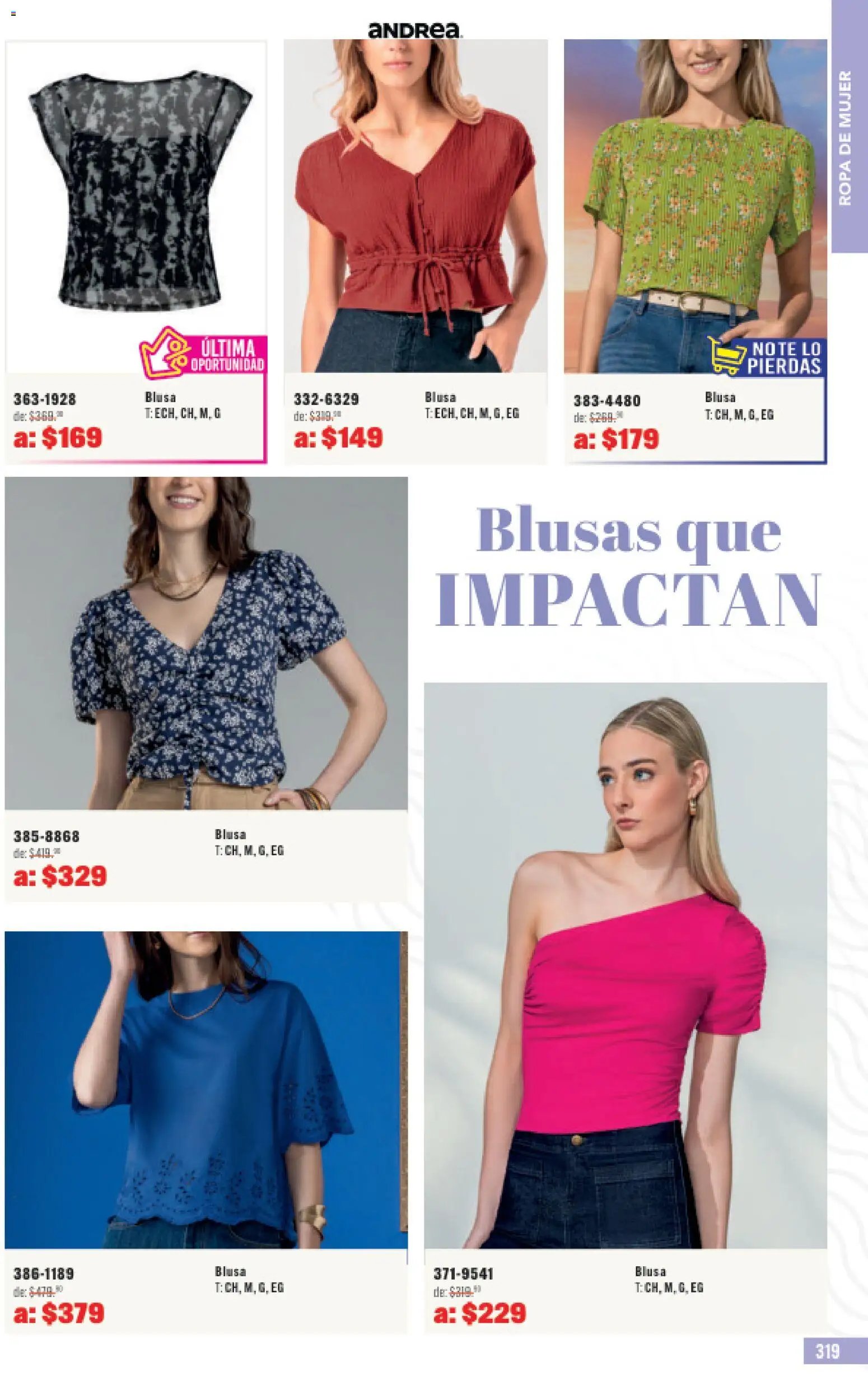 Andrea oferta desde 31/05/2026 Andrea catálogo Outlet